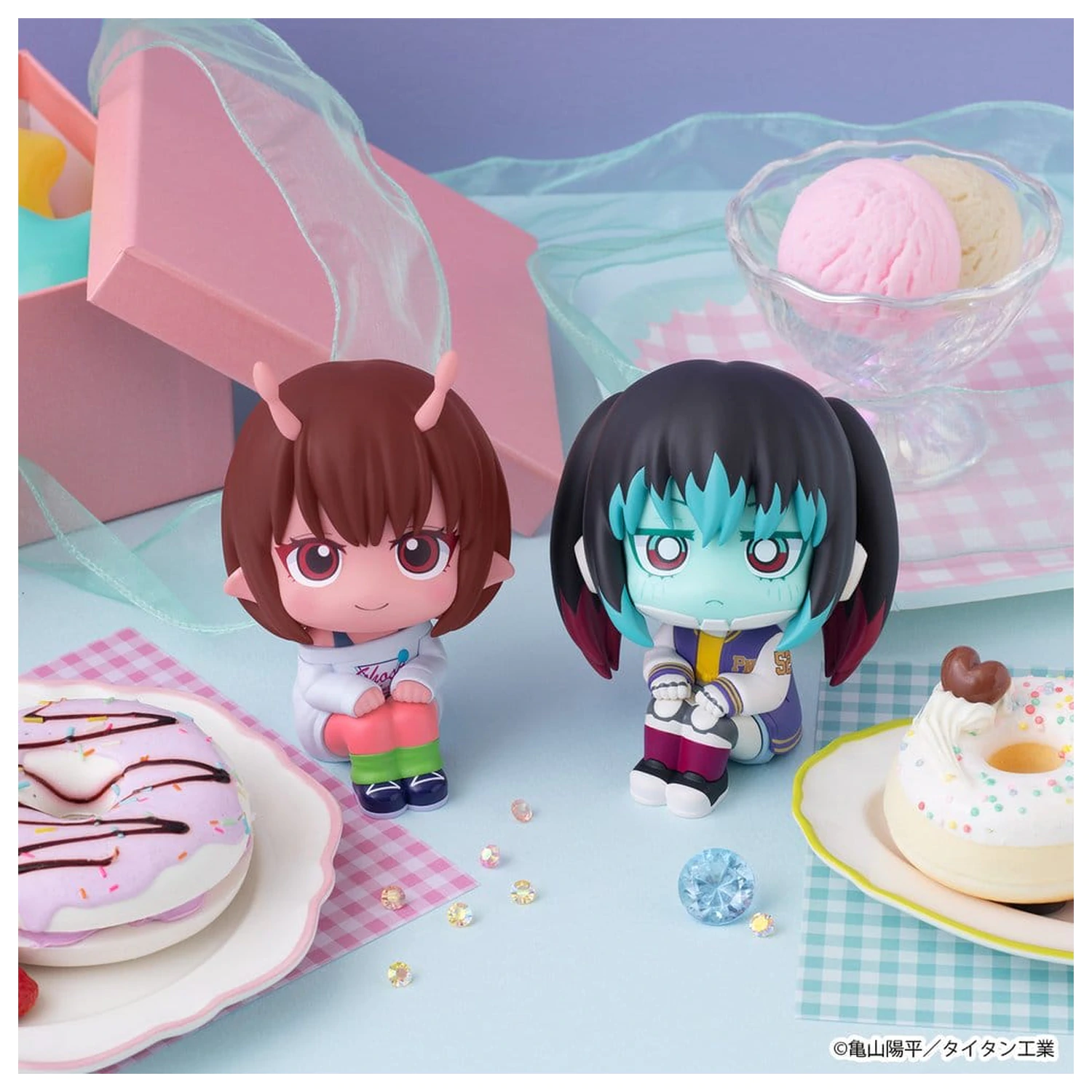 Milky Subway The Galactic Limited Express Look Up PVC Figurine 2-pack Chiharu & Makina 11 cm (cu cadou) poza produsului