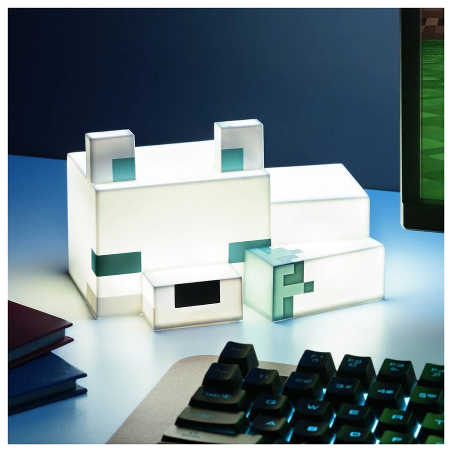 Minecraft 3D Arctic Fox Night Light Lampa de veghe poza produsului