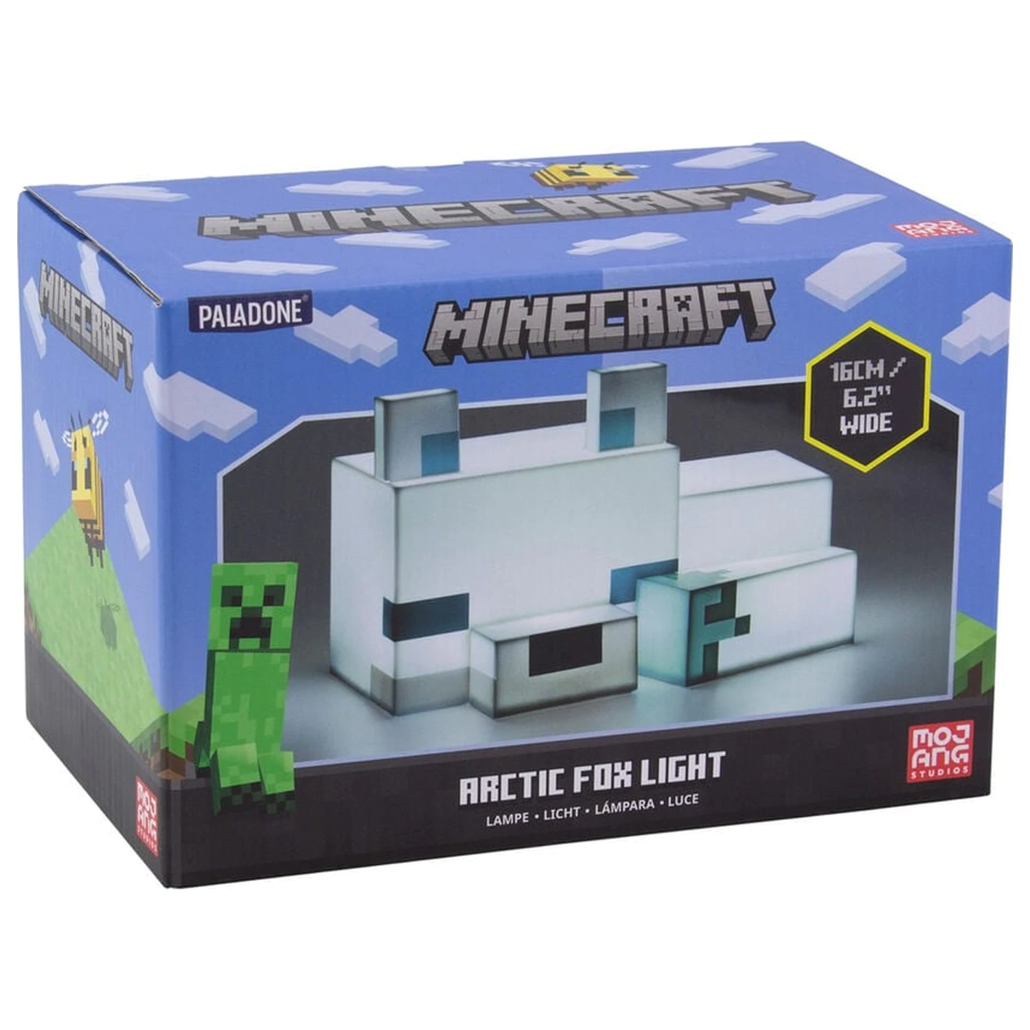 Minecraft 3D Arctic Fox Night Light Lampa de veghe poza produsului