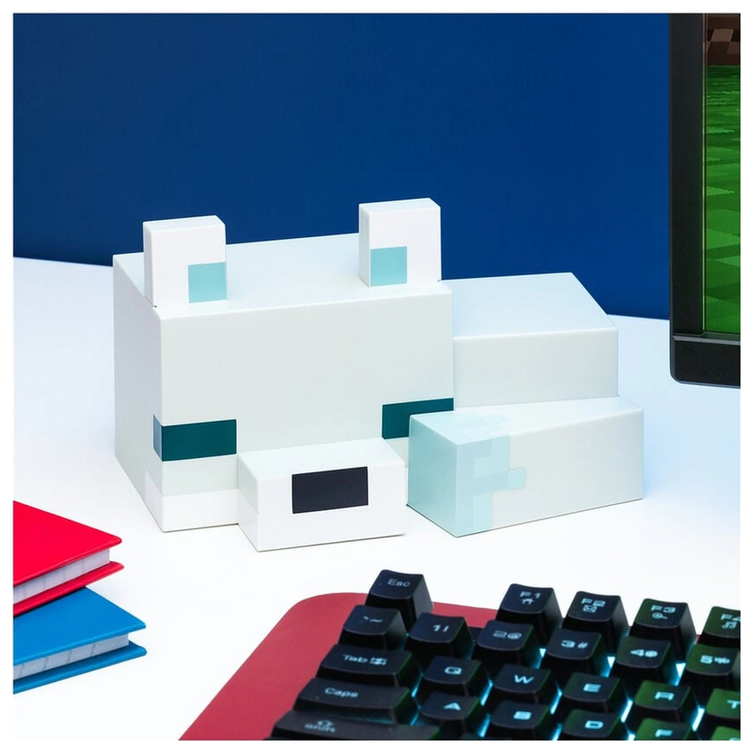 Minecraft 3D Arctic Fox Night Light Lampa de veghe poza produsului