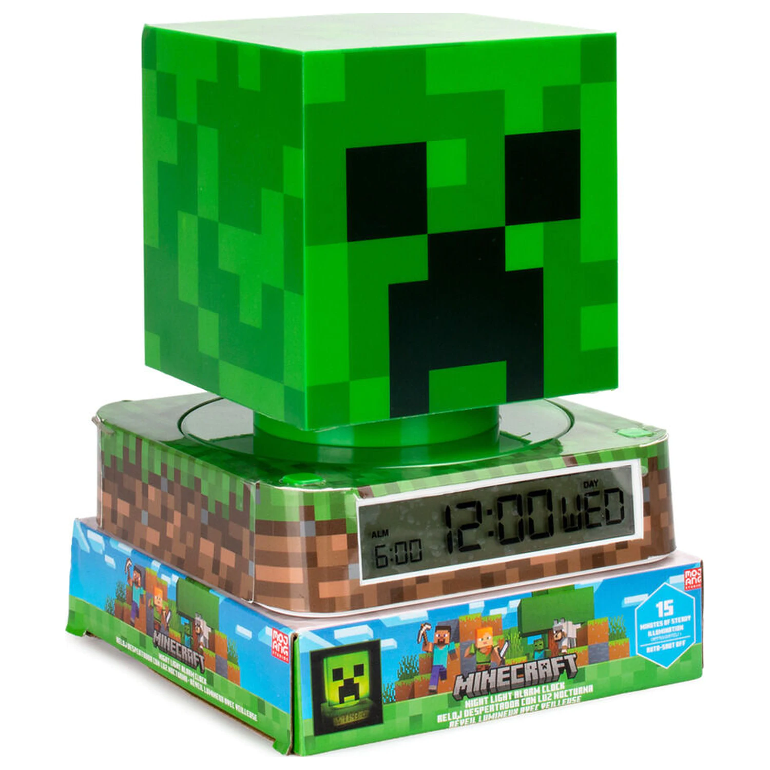 Lampa Minecraft 3D cu alarma poza produsului