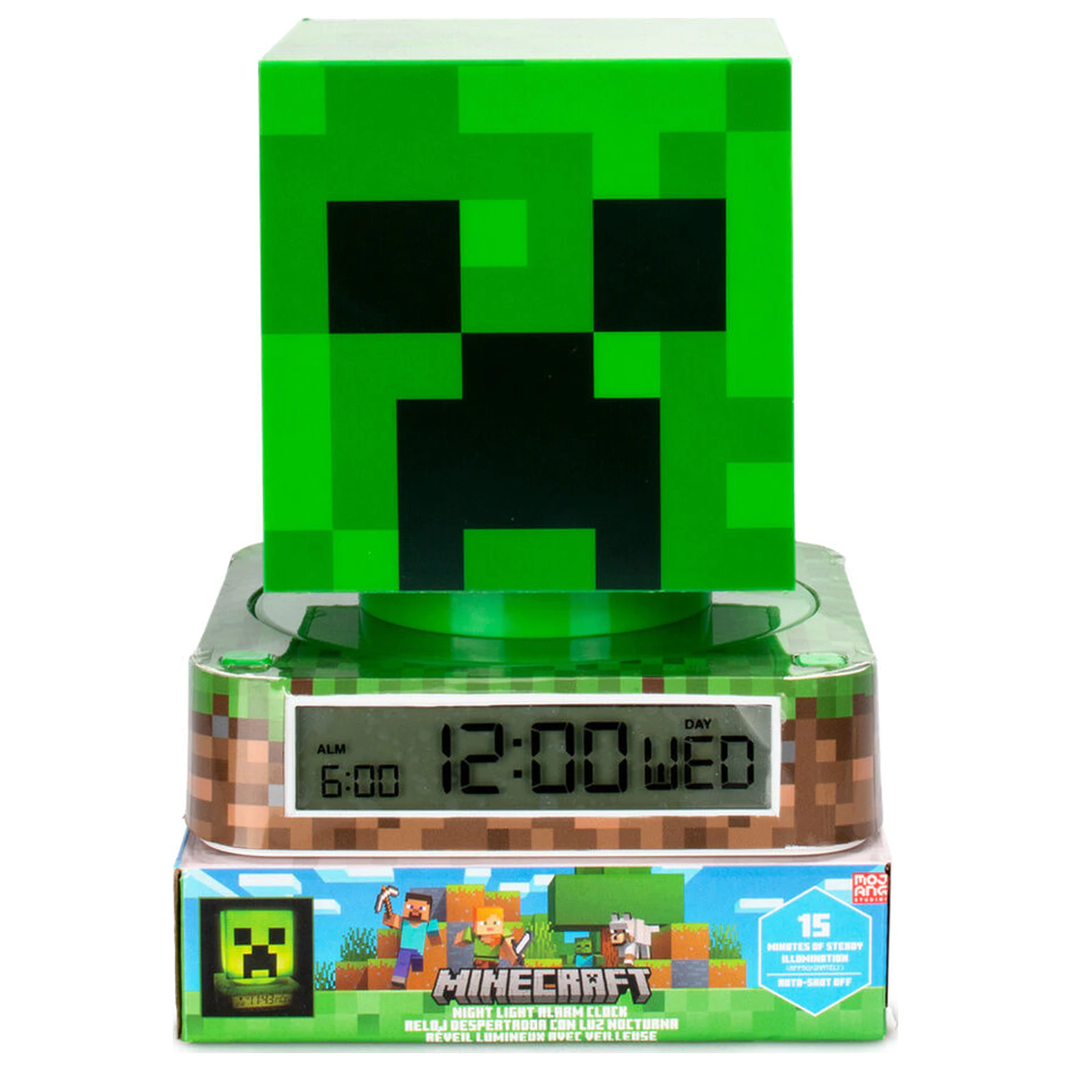 Lampa Minecraft 3D cu alarma poza produsului