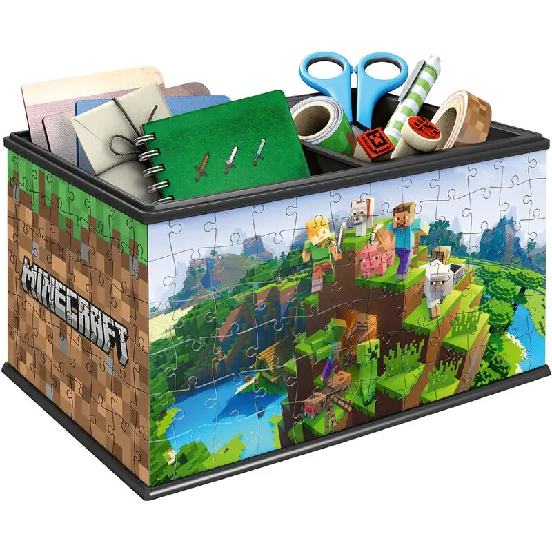 Minecraft Cutie de depozitare 3D puzzle 216 piese poza produsului