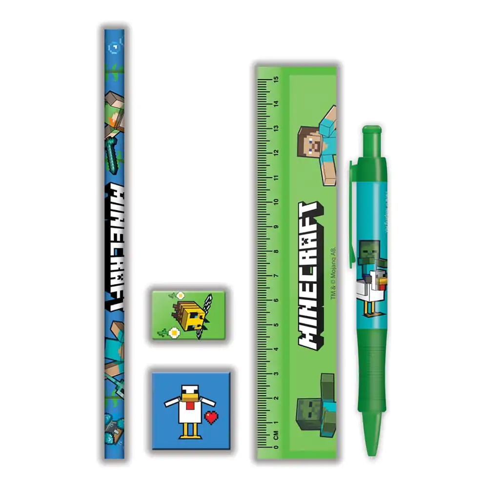 Set de papetărie Minecraft 5 piese poza produsului