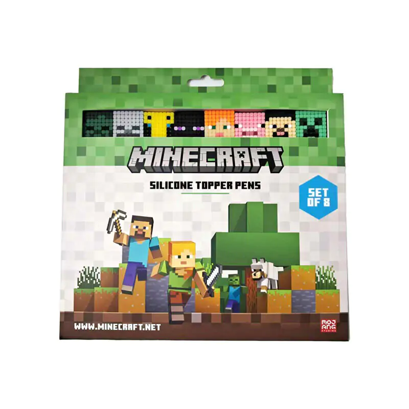 Minecraft Set 8 Pixuri Topper Fine Point poza produsului