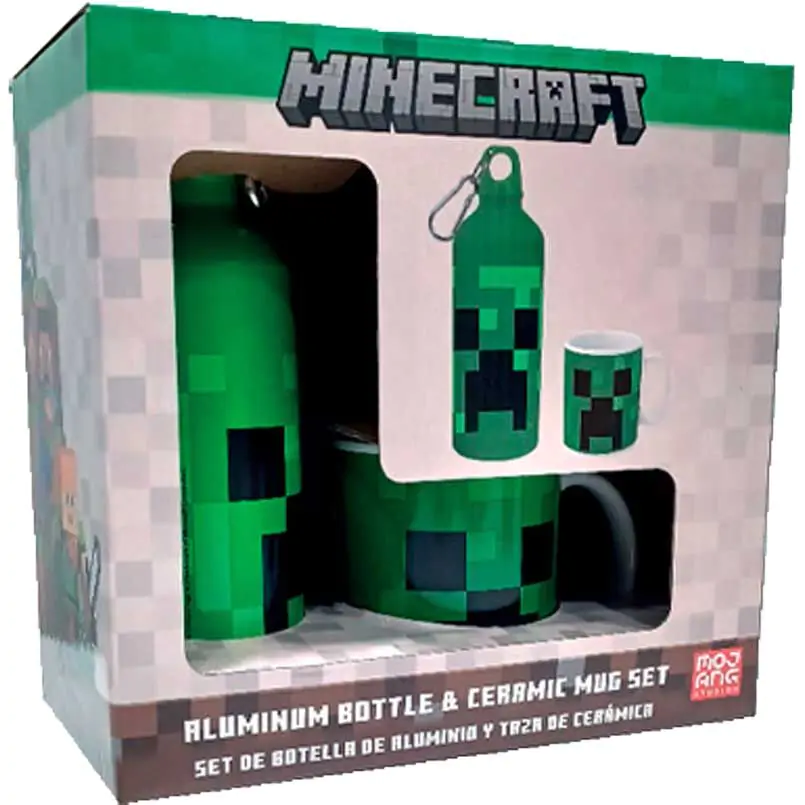 Minecraft sticlă de aluminiu + set cană 500ml poza produsului