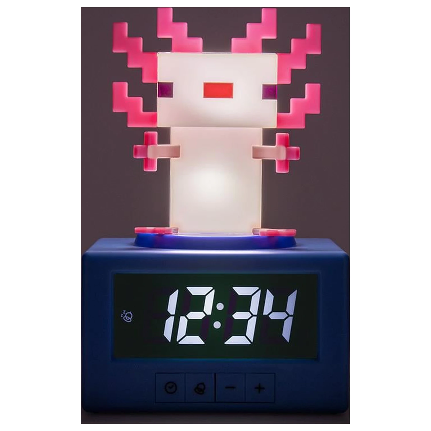 Minecraft Axolotl Icon Lampă Ceas cu Alarmă 12cm poza produsului
