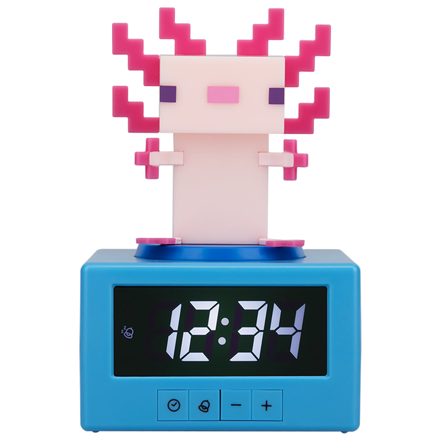 Minecraft Axolotl Icon Lampă Ceas cu Alarmă 12cm poza produsului