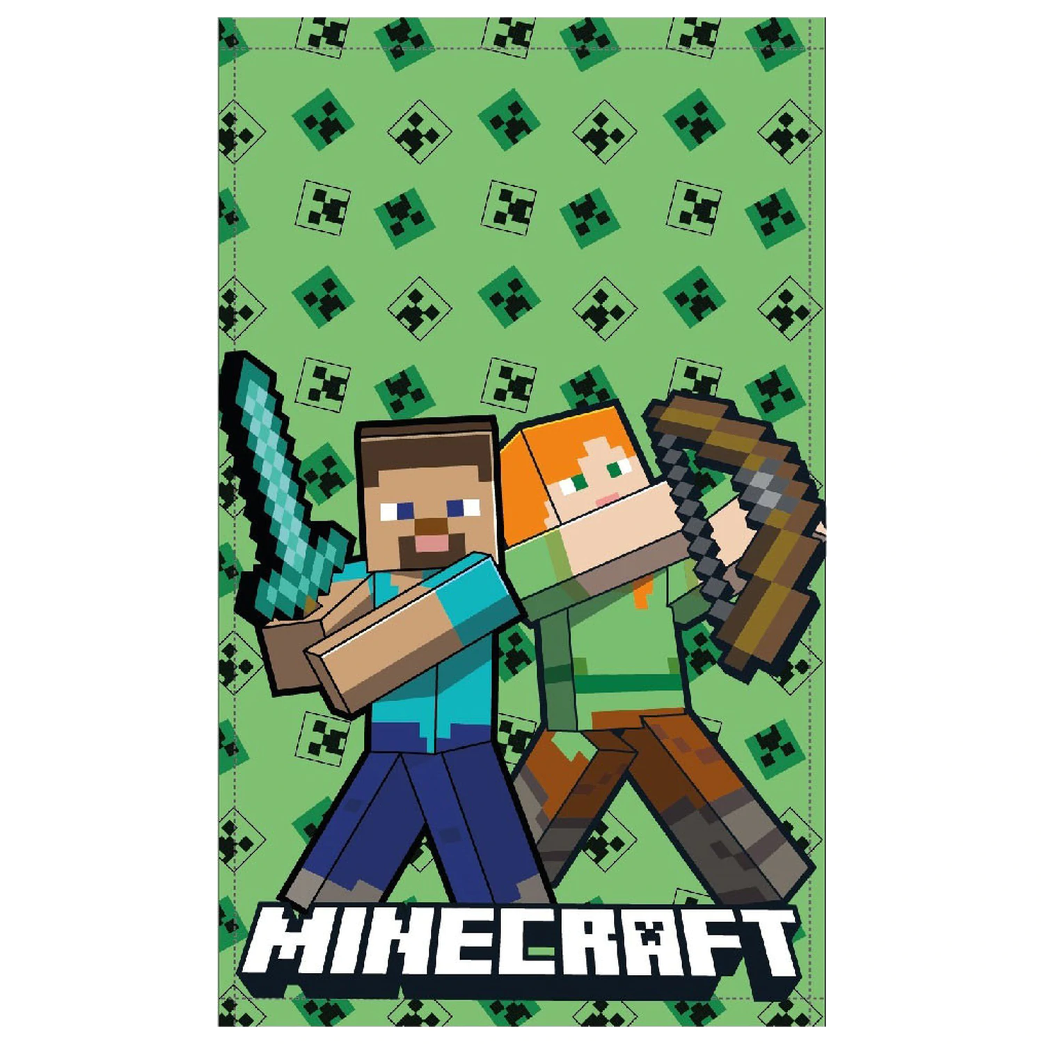 Prosop de mana Minecraft Battle, Prosop de fata, Prosop 30x50cm poza produsului