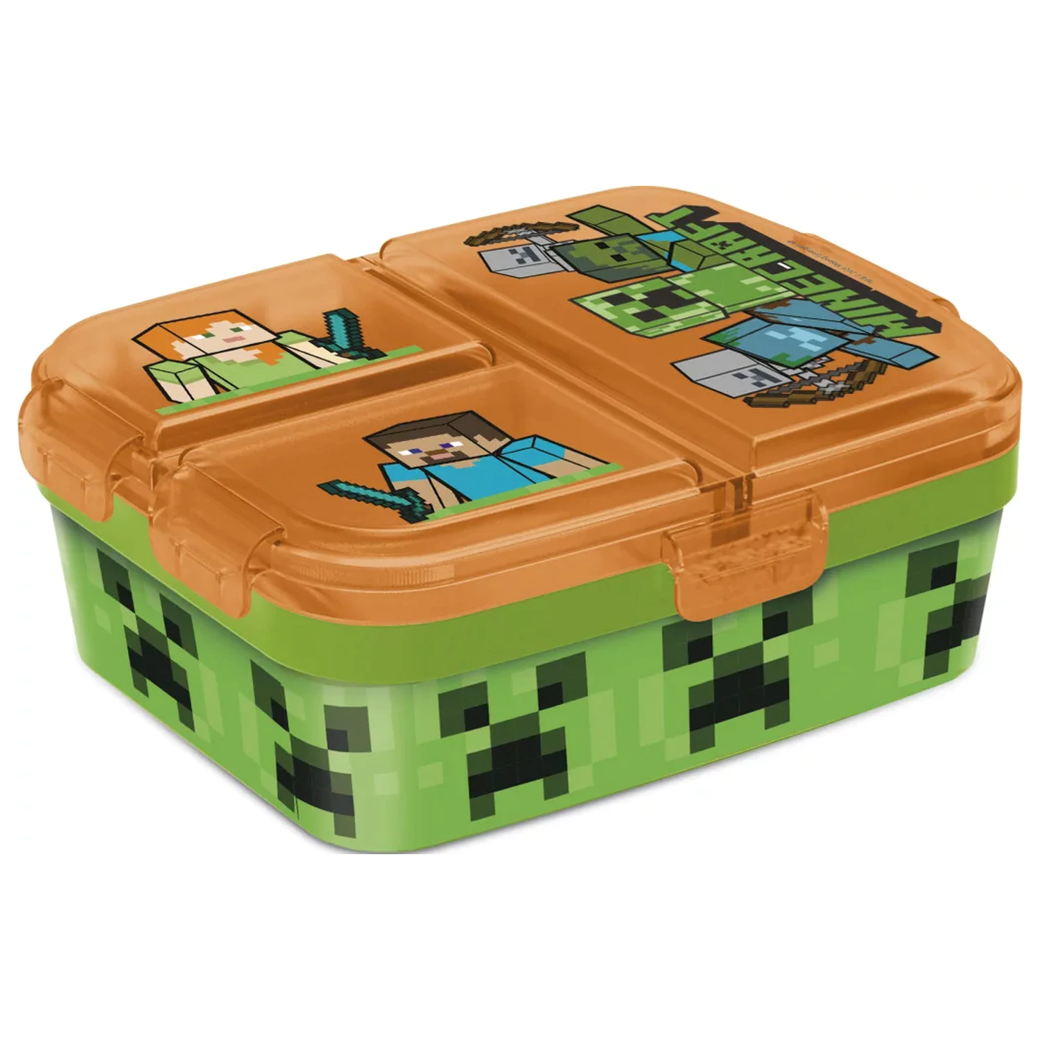 Minecraft Battle Cutie de pranz cu mai multe compartimente, Cutie de sandwich XL poza produsului