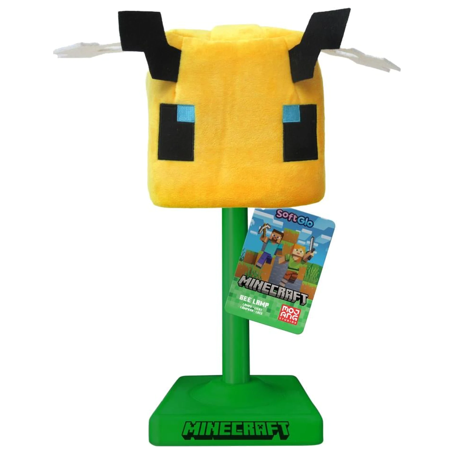 Minecraft Bee 'SoftGlo' Lampă decorativă pufoasă reîncărcabilă poza produsului
