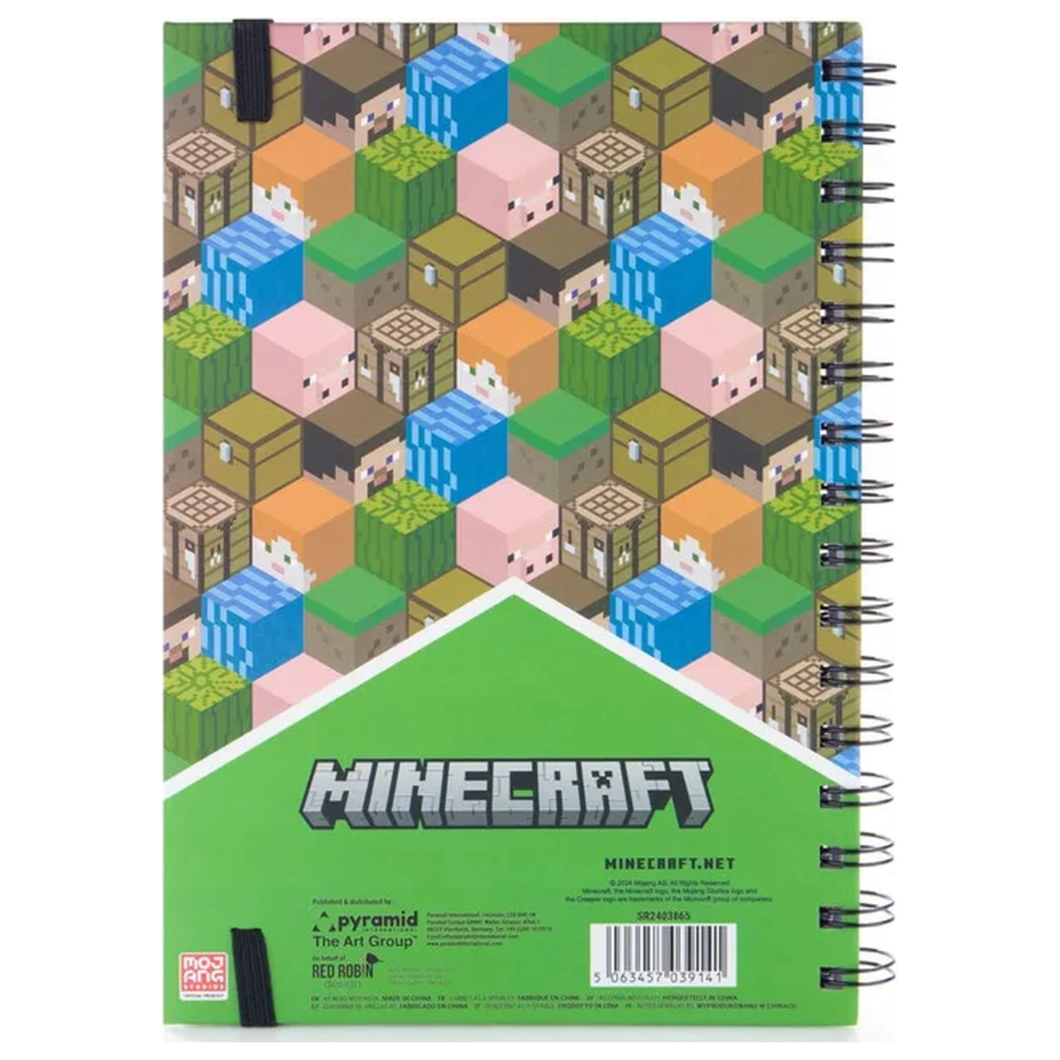 Minecraft Blocks Caiet A5 Liniat Cu Spirala poza produsului