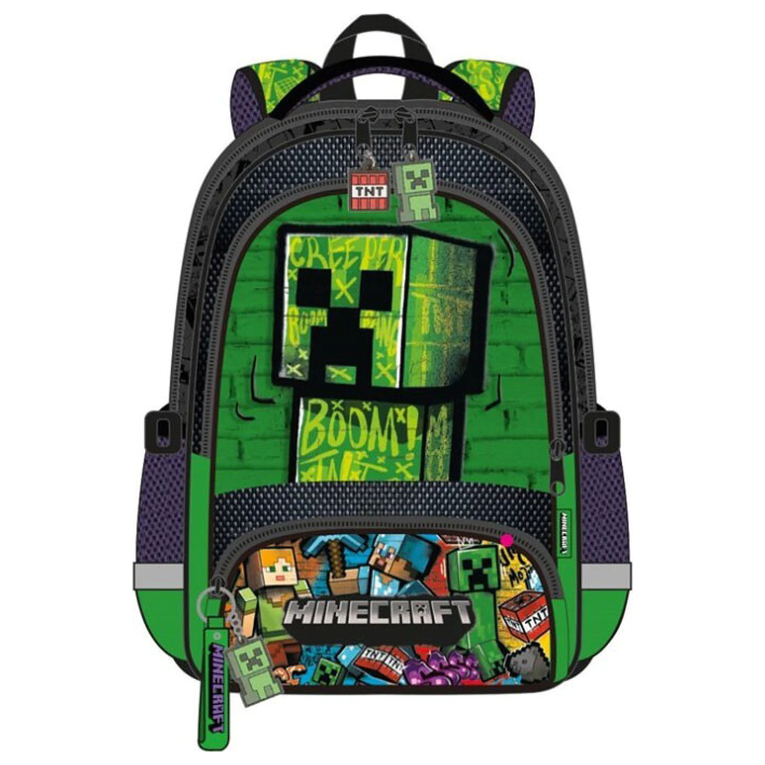 Minecraft Blocky Boom ghiozdan, rucsac 42 cm poza produsului