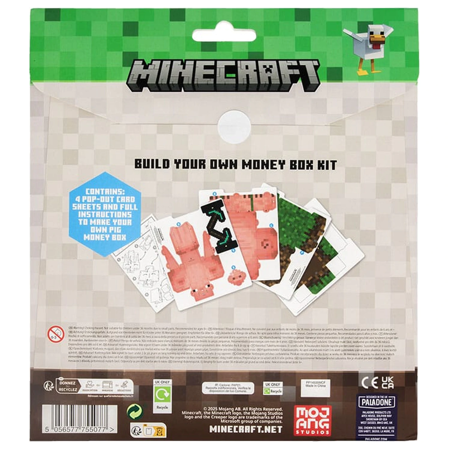Minecraft Build Your Own Money Bank Treasure Schwein poza produsului