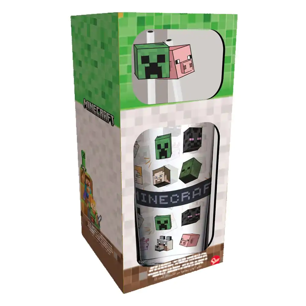 Minecraft Pahar cu pai Characters 485 ml poza produsului