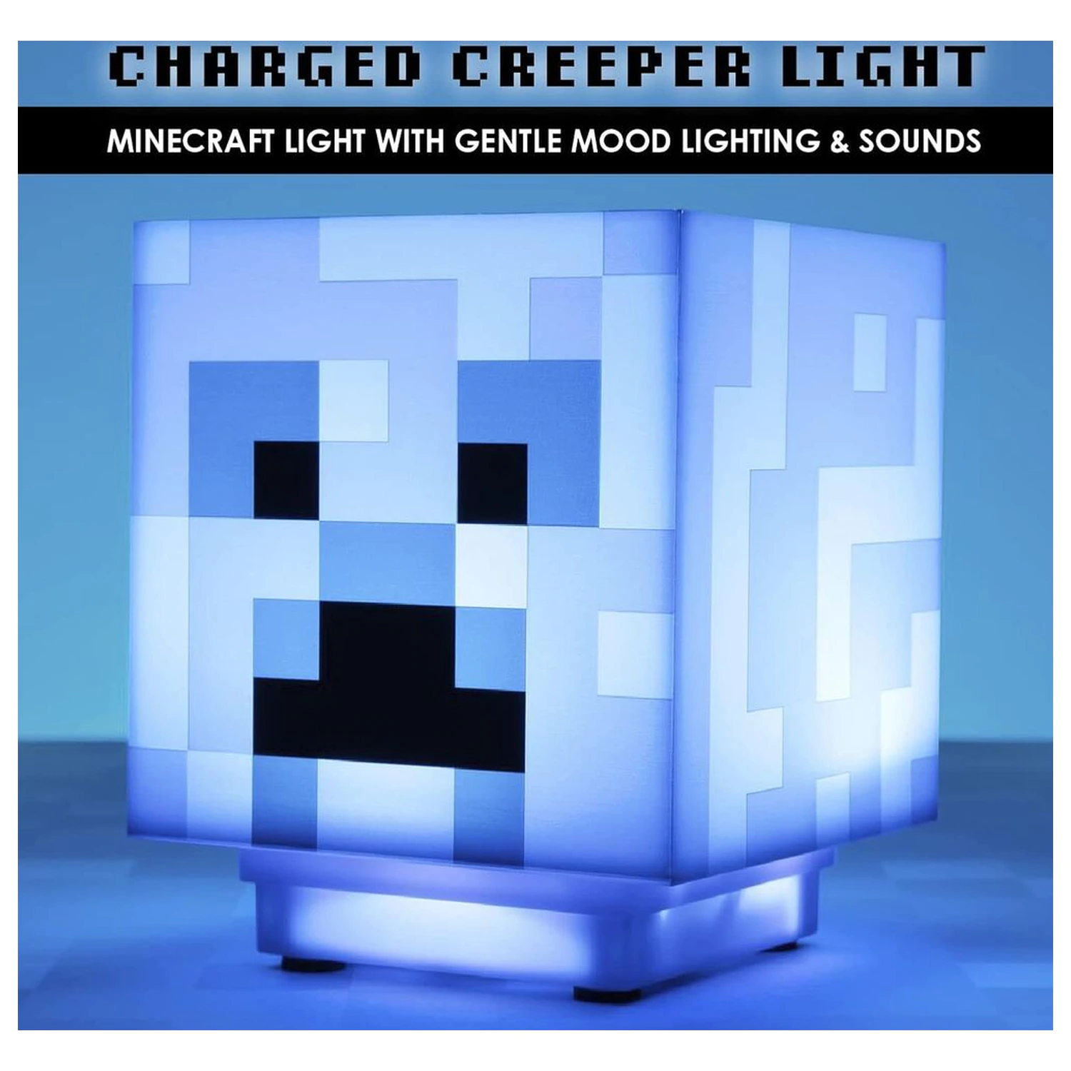 Minecraft Charged Creeper 3D sound lamp poza produsului