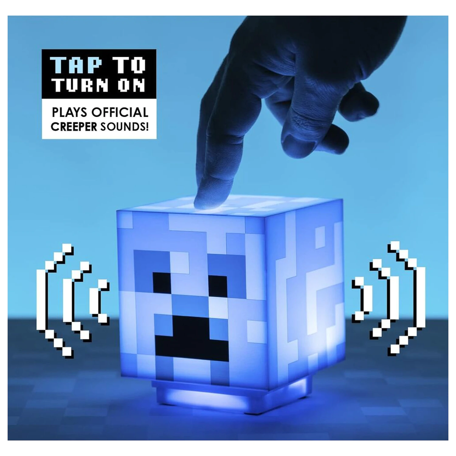 Minecraft Charged Creeper 3D sound lamp poza produsului