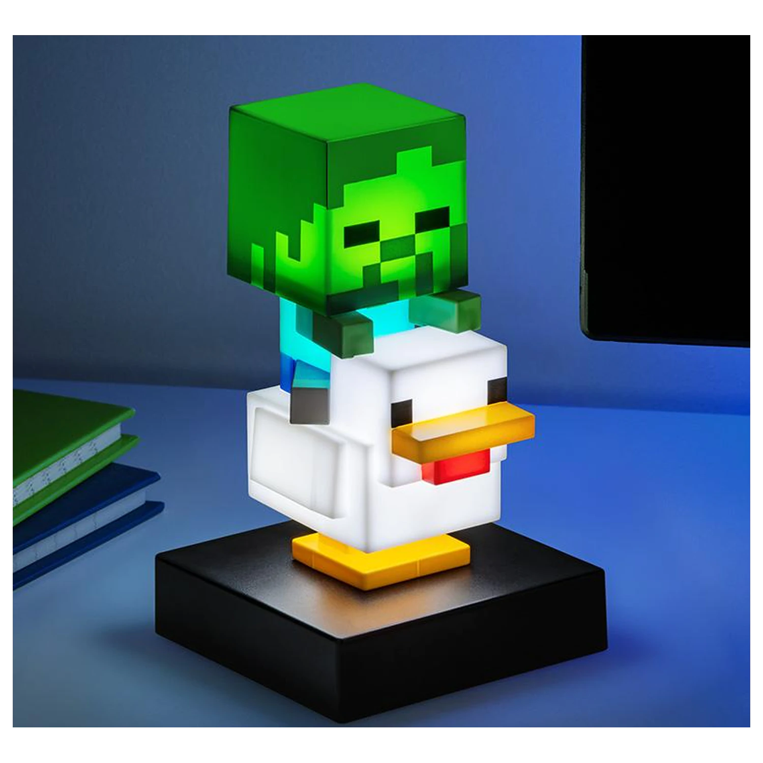 Minecraft Chicken Jockey Icon Lampă 11cm poza produsului