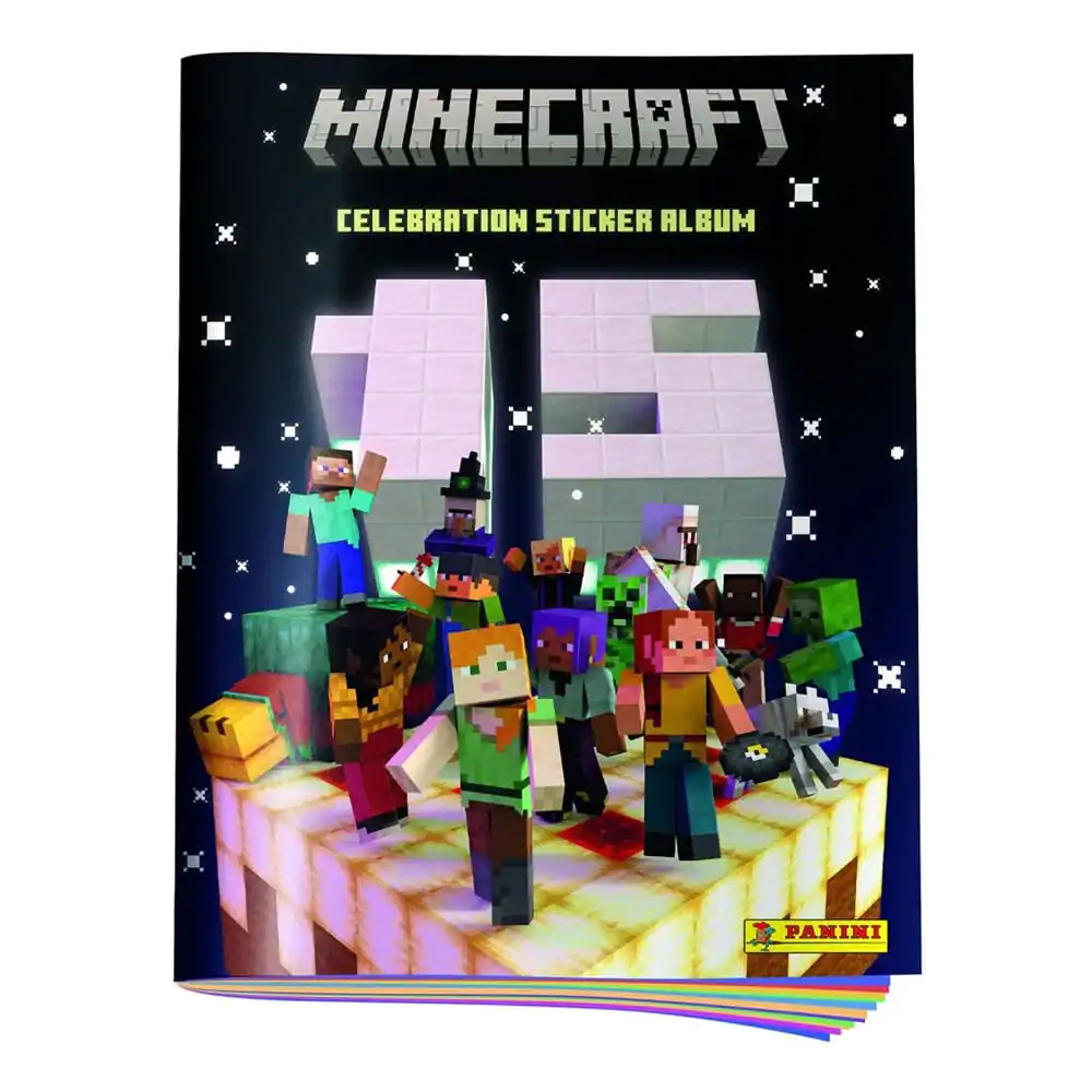 Minecraft Album Colecție Abțibilduri Aniversarea a 15 ani *Versiune germană* poza produsului