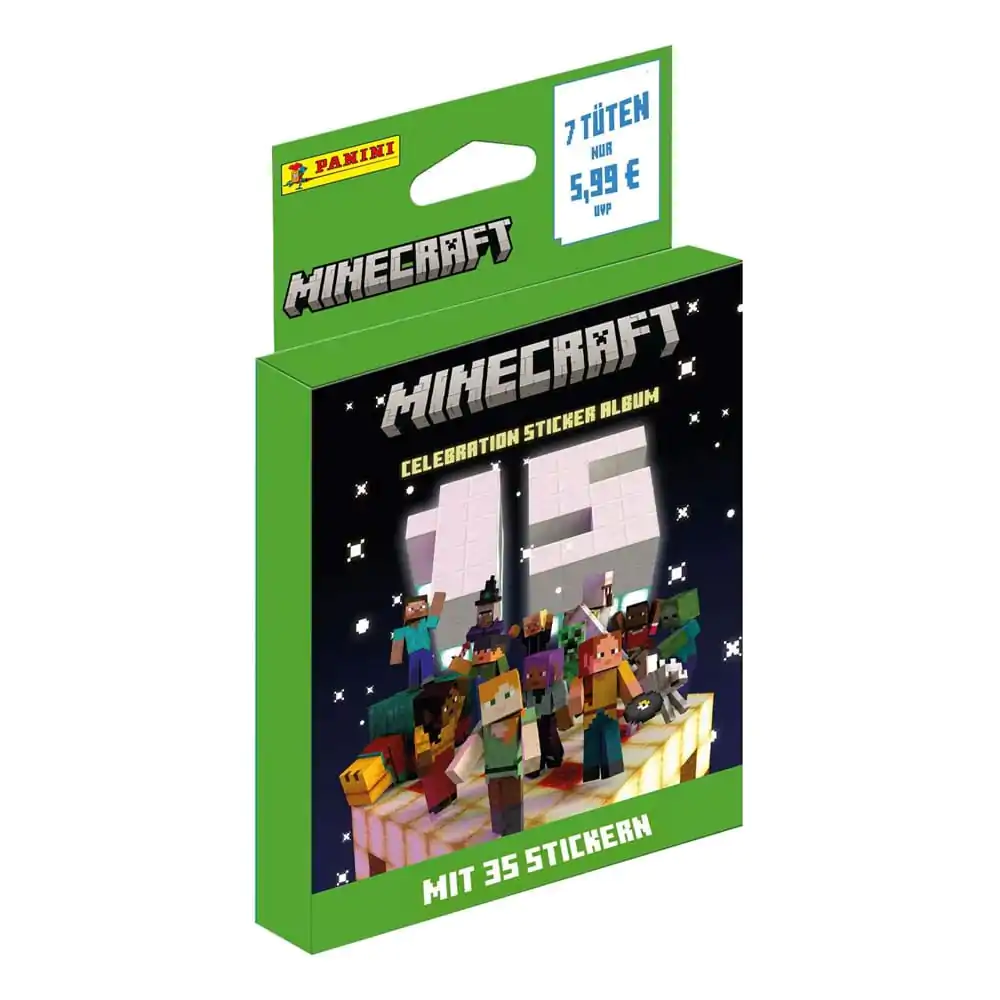 Colecție de stickere Minecraft Eco-Blister Aniversarea de 15 ani *Versiune germană* poza produsului