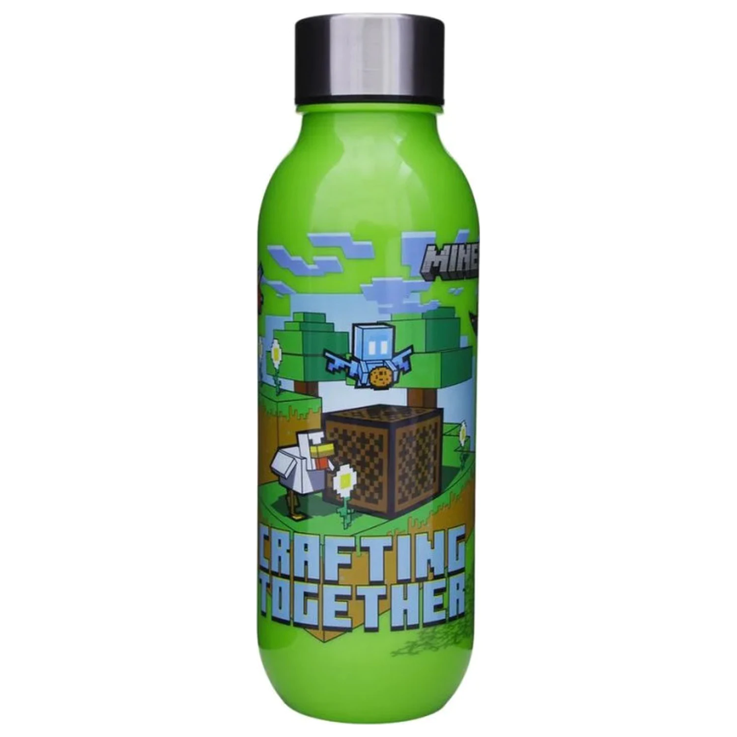 Minecraft Crafting sticla de apa din plastic cu capac cu filet 640 ml poza produsului