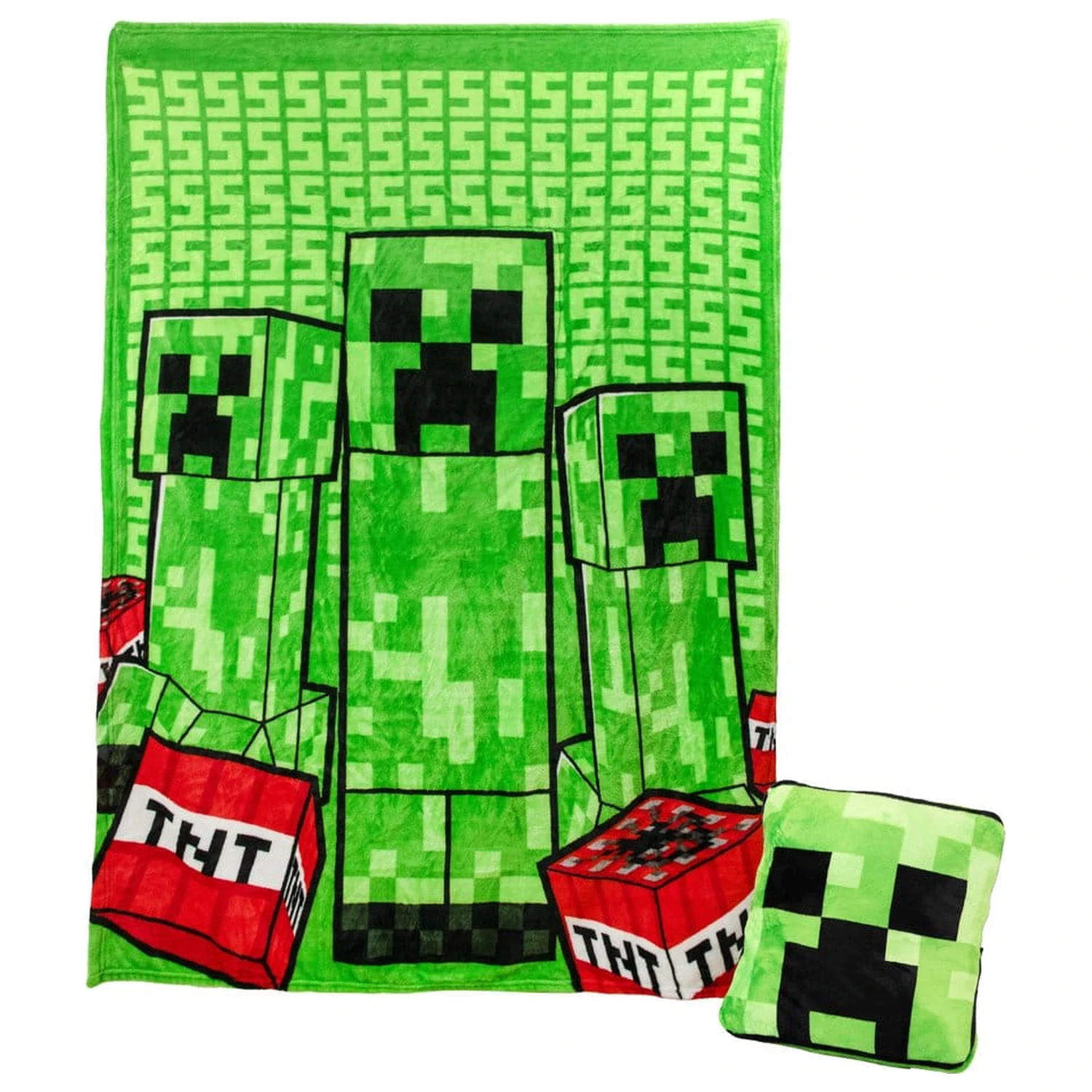 Perna patura 2-in-1 pliabila Minecraft Creeper 150 cm poza produsului