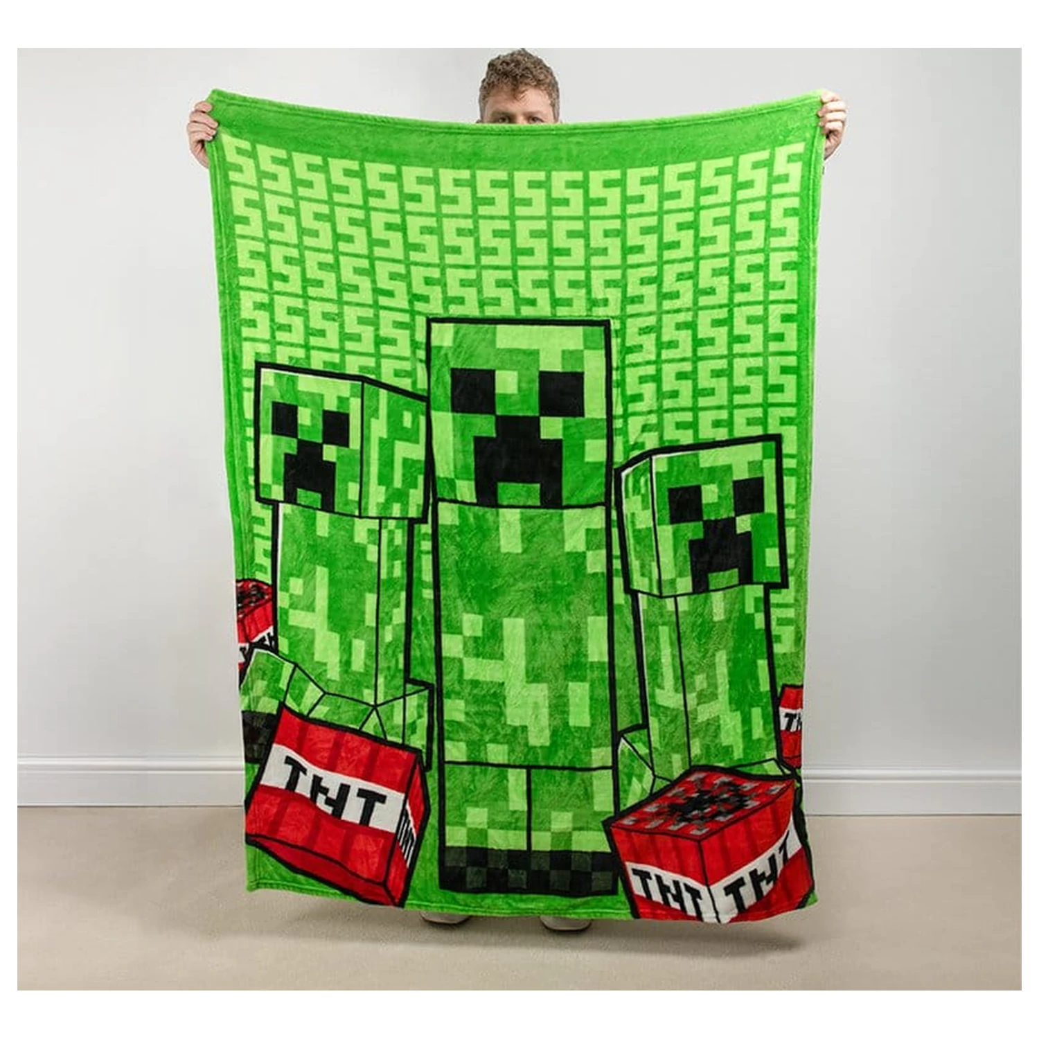 Perna patura 2-in-1 pliabila Minecraft Creeper 150 cm poza produsului