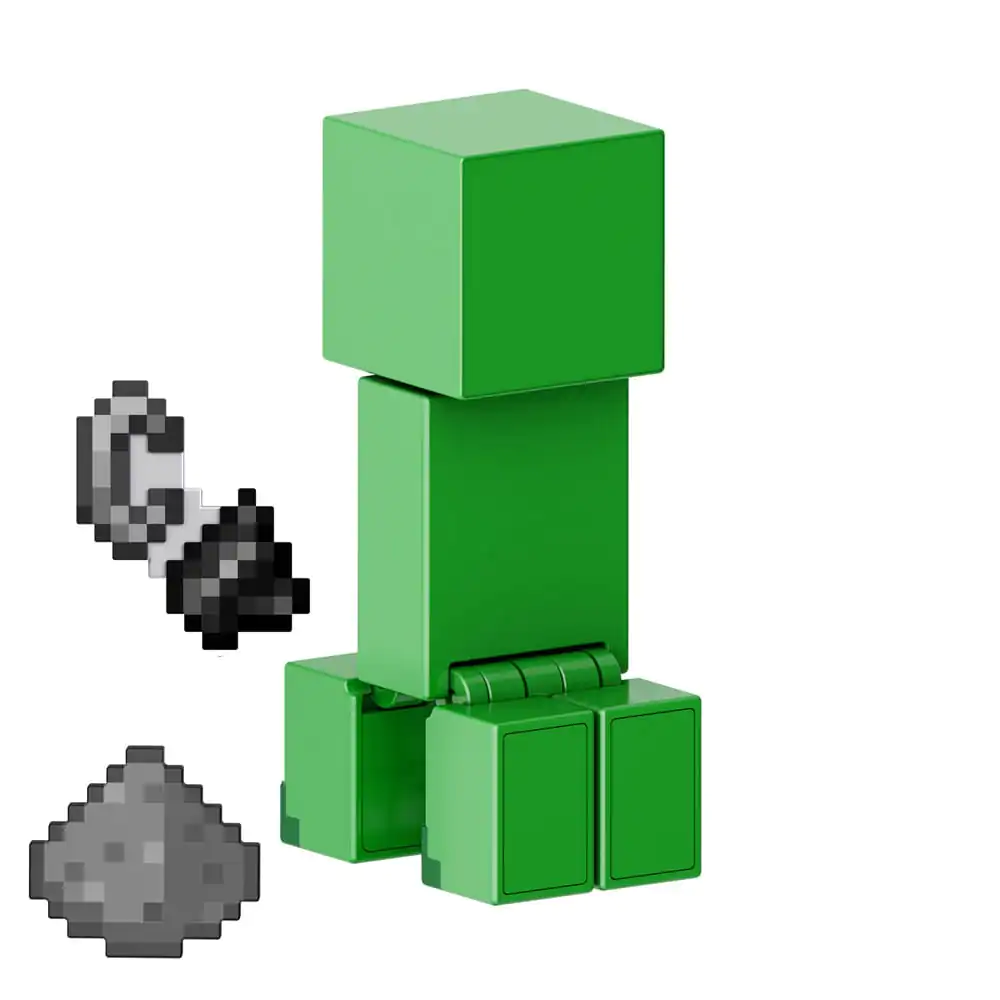 Figurină de acțiune Minecraft Creeper 8 cm poza produsului