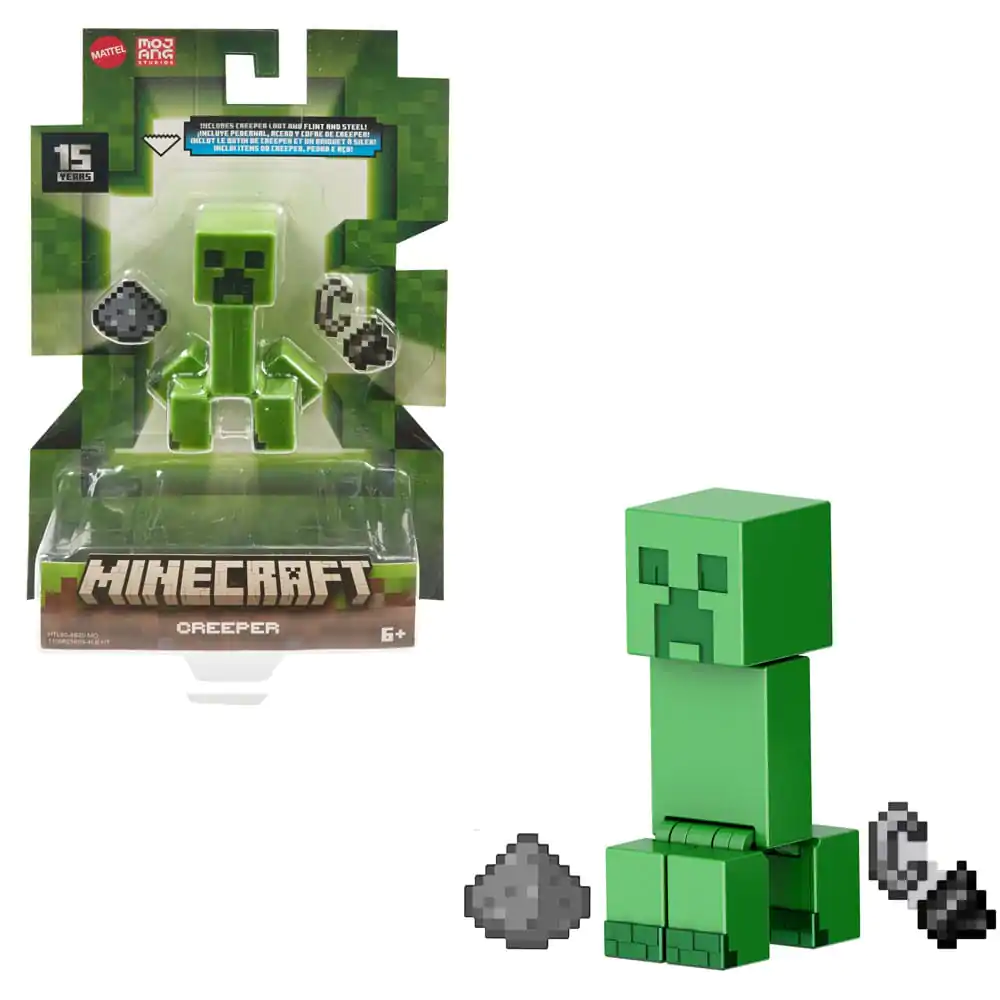 Figurină de acțiune Minecraft Creeper 8 cm poza produsului