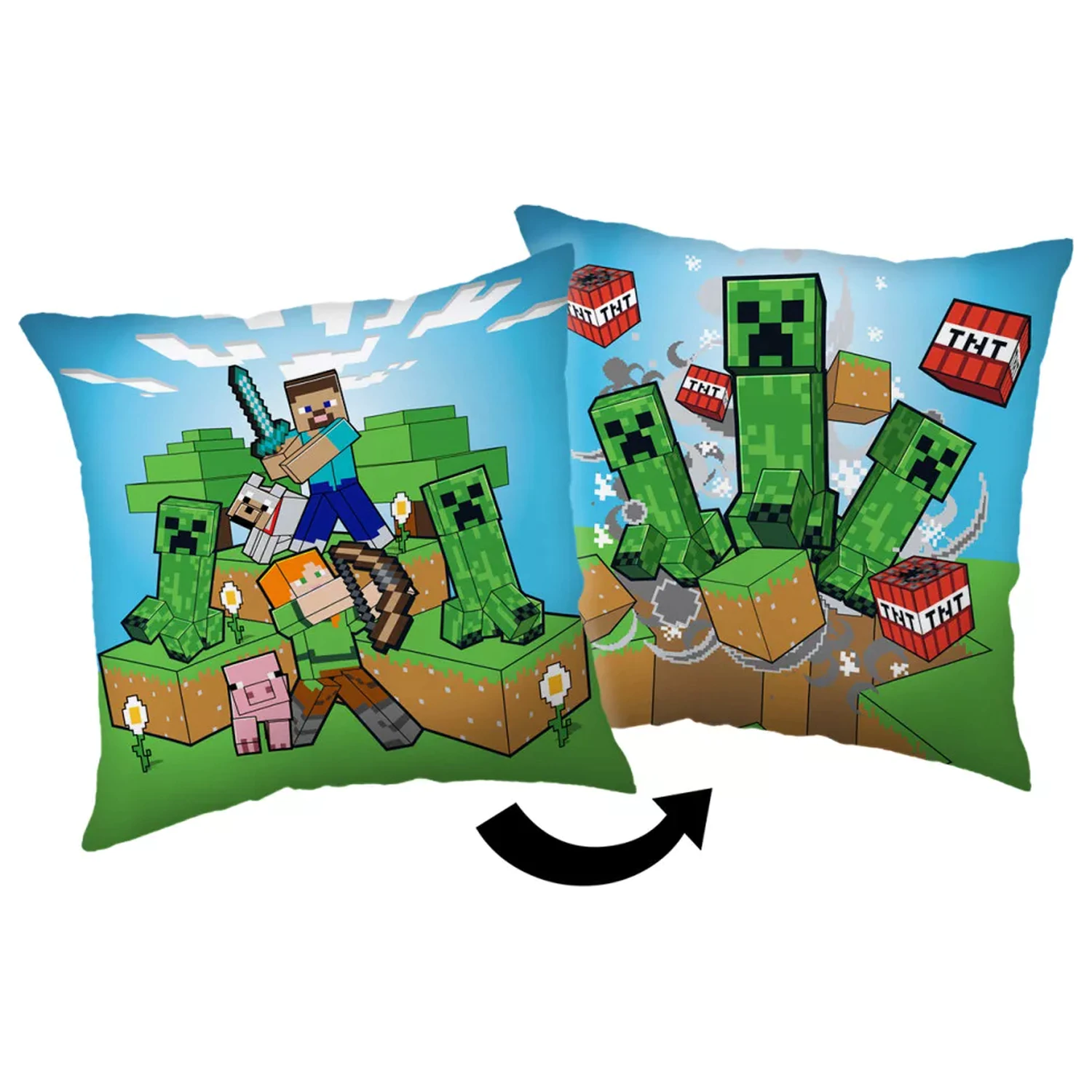 Minecraft Creeper Rush perna, perna decorativa 40x40 cm poza produsului