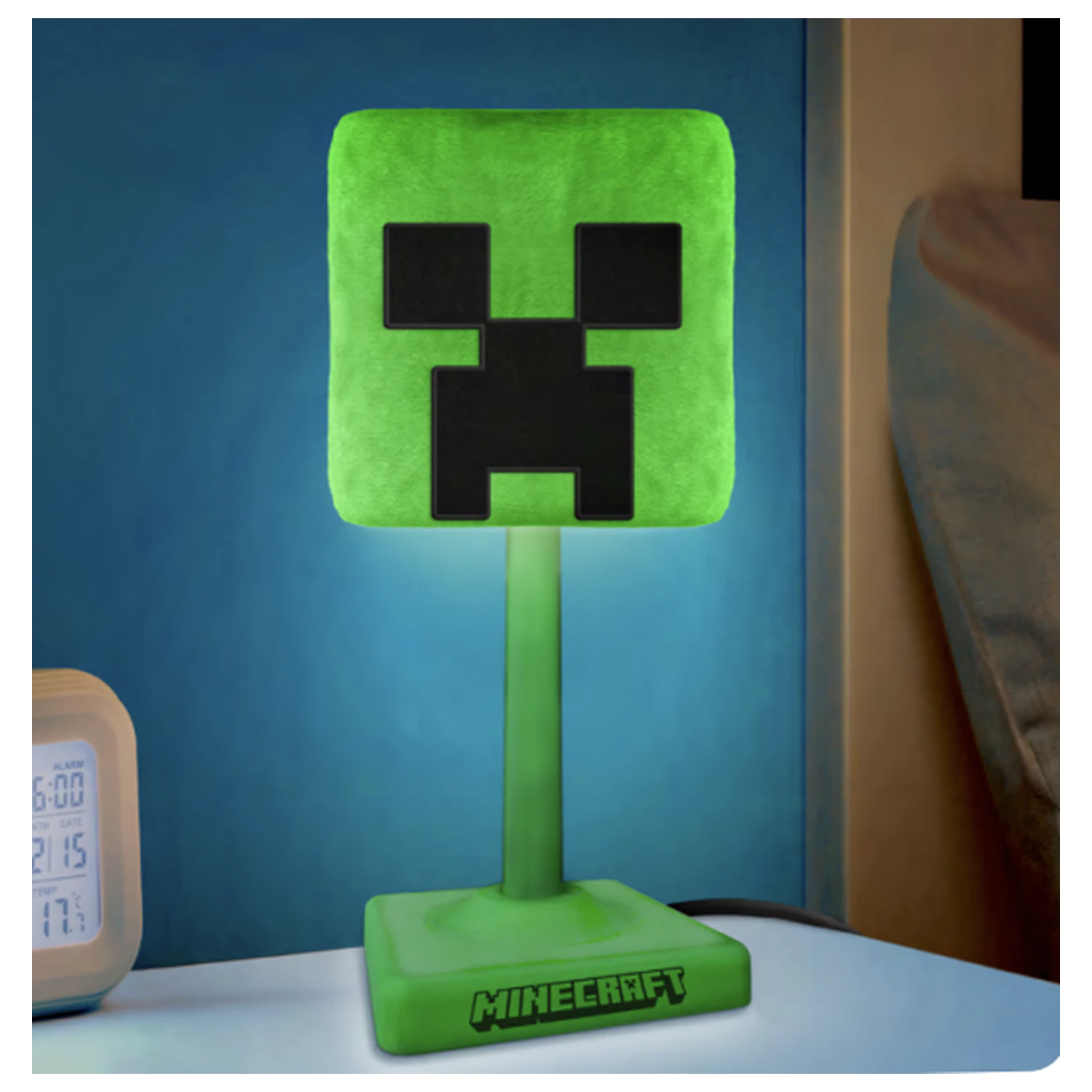 Minecraft Creeper 'SoftGlo' Lampa Decorativa Pufoasa poza produsului