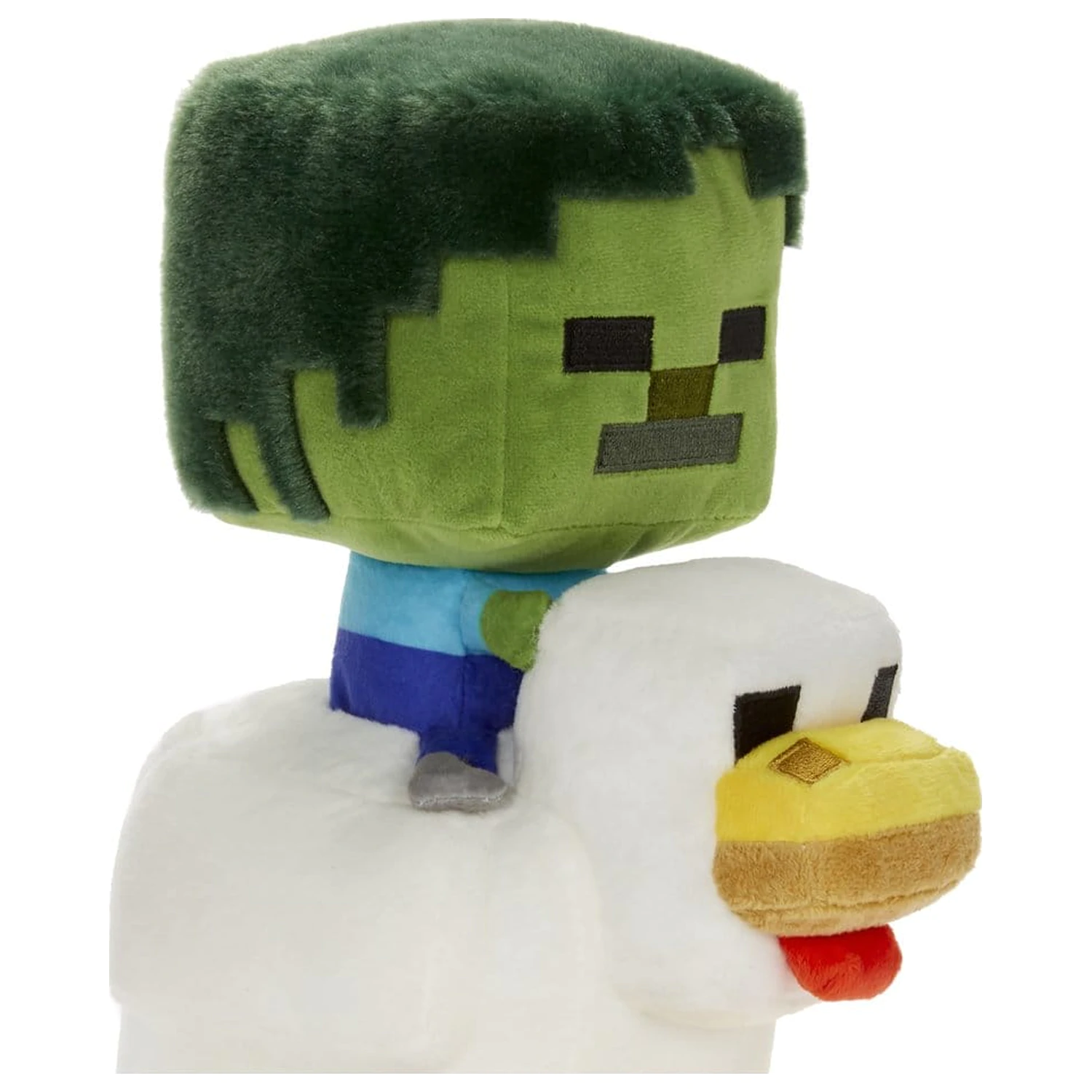 Minecraft Deluxe Figurina de plus Chicken Jockey 20 cm poza produsului