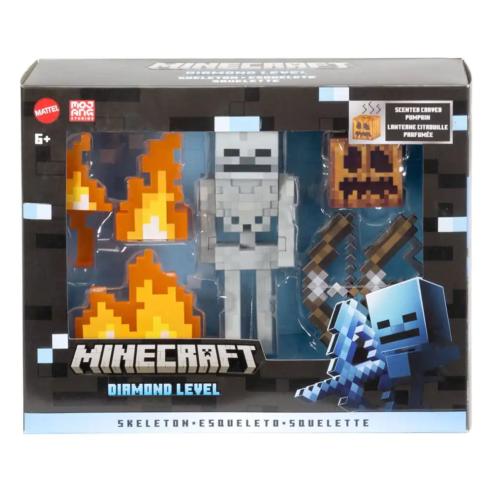 Figurină de acțiune Minecraft Diamond Level Schelet 14 cm poza produsului