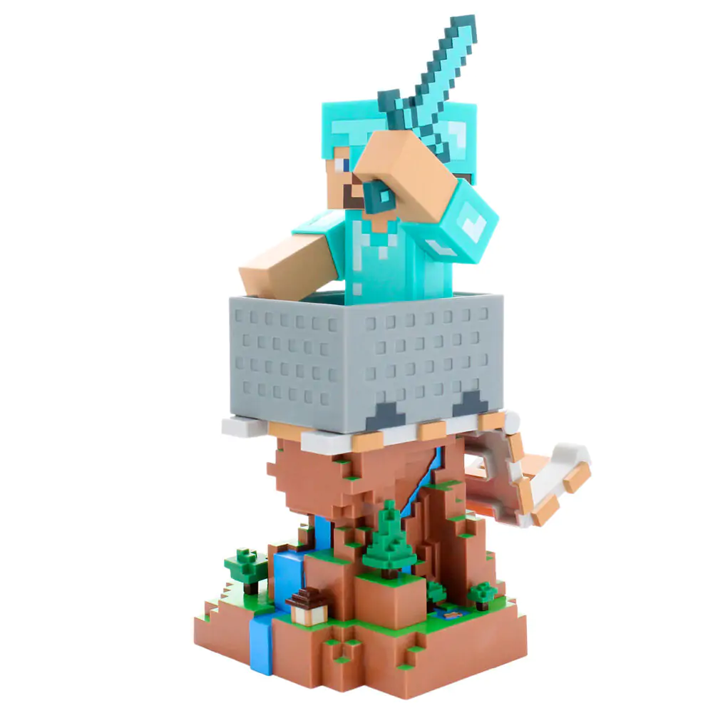 Minecraft Diamond Steve Suport cablu 20cm poza produsului