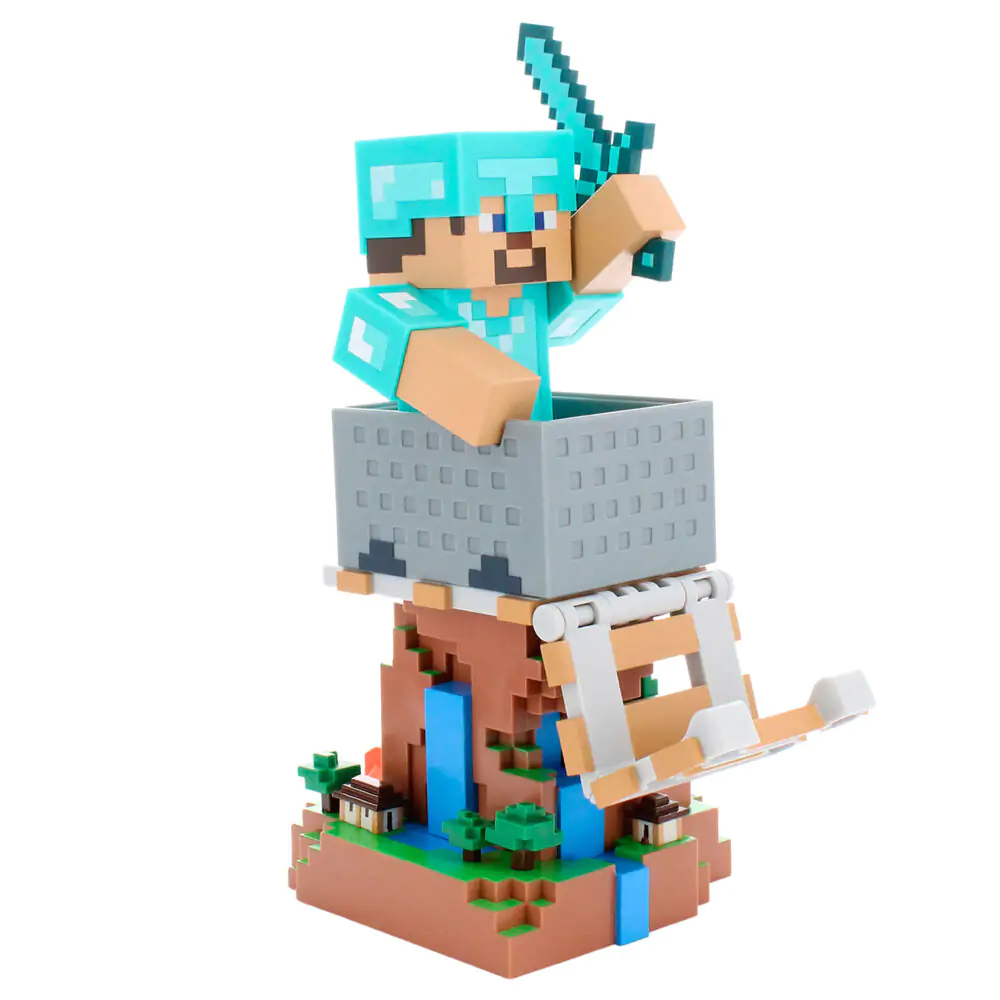 Minecraft Diamond Steve Suport cablu 20cm poza produsului