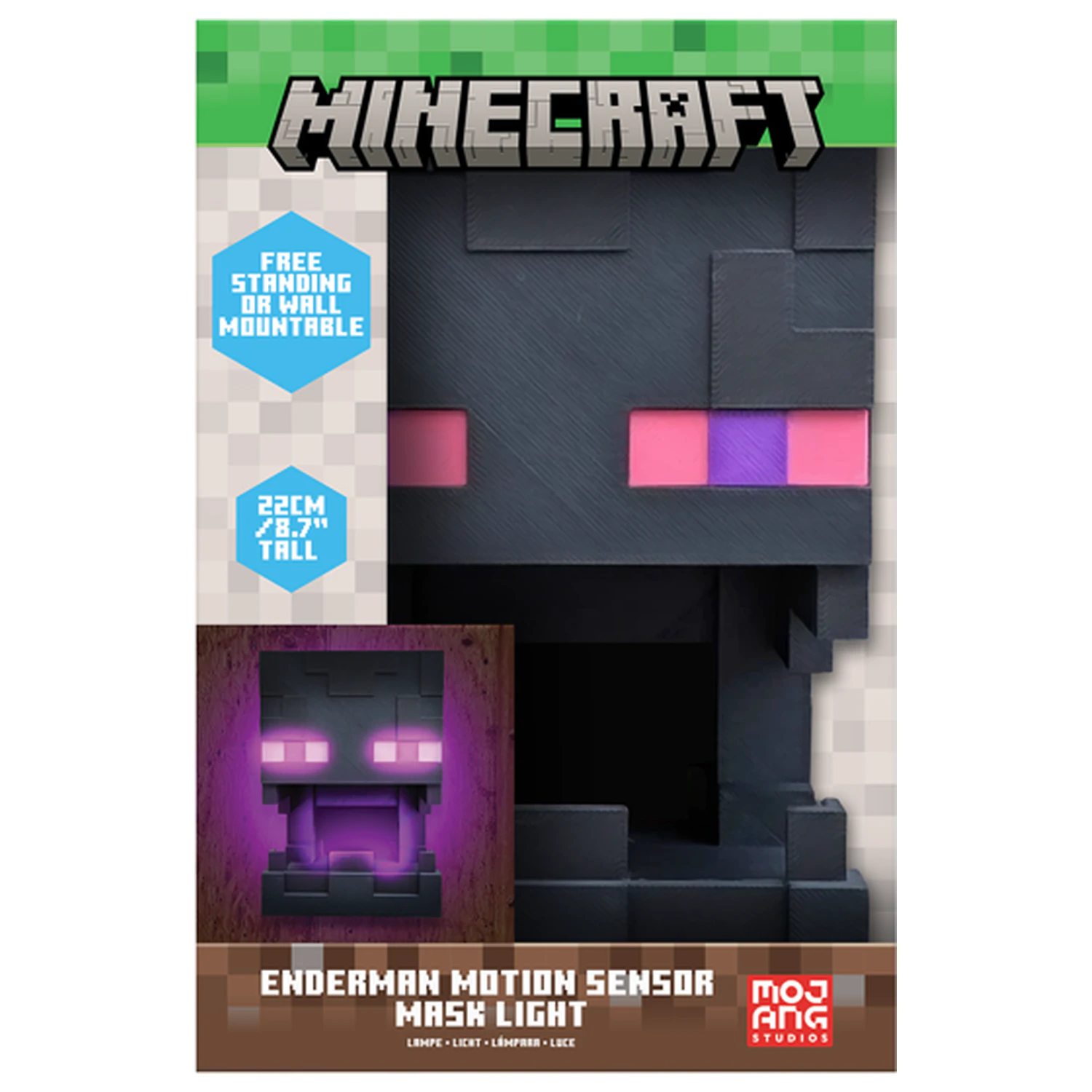 Minecraft Enderman Masca cu senzor de miscare cu lumini poza produsului