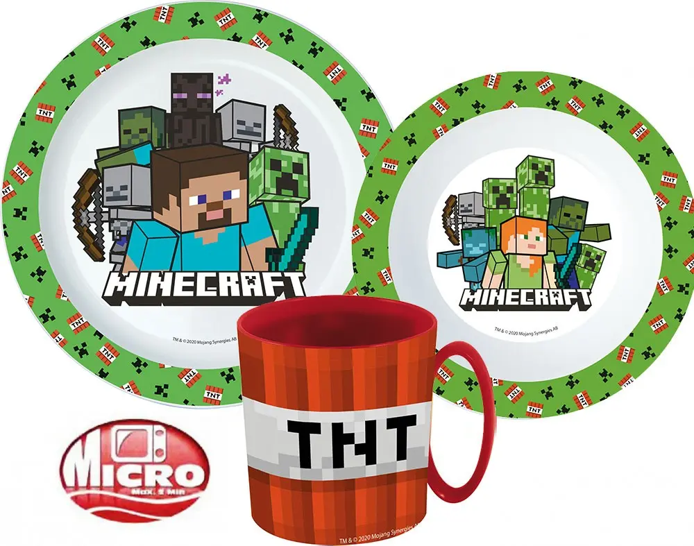 Set de masa Minecraft, set micro plastic poza produsului