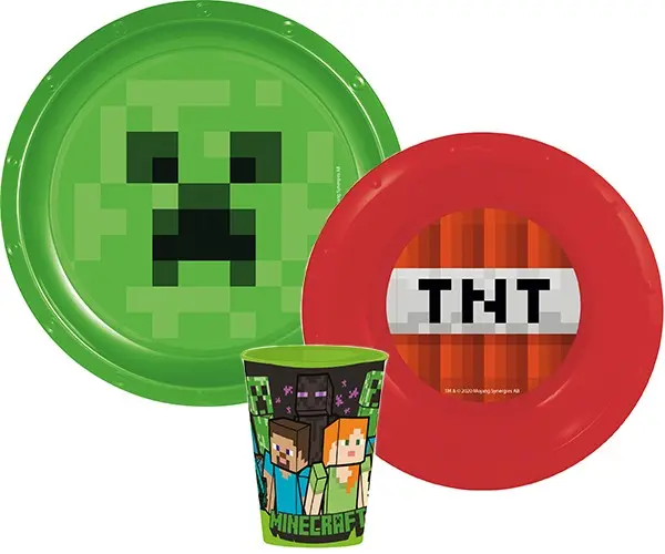 Minecraft Set tacamuri, Set de Plastic poza produsului
