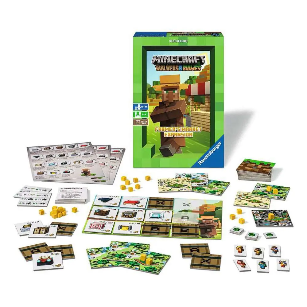 Minecraft Board Game Expansion Builders & Biomes: Farmers Mark poza produsului
