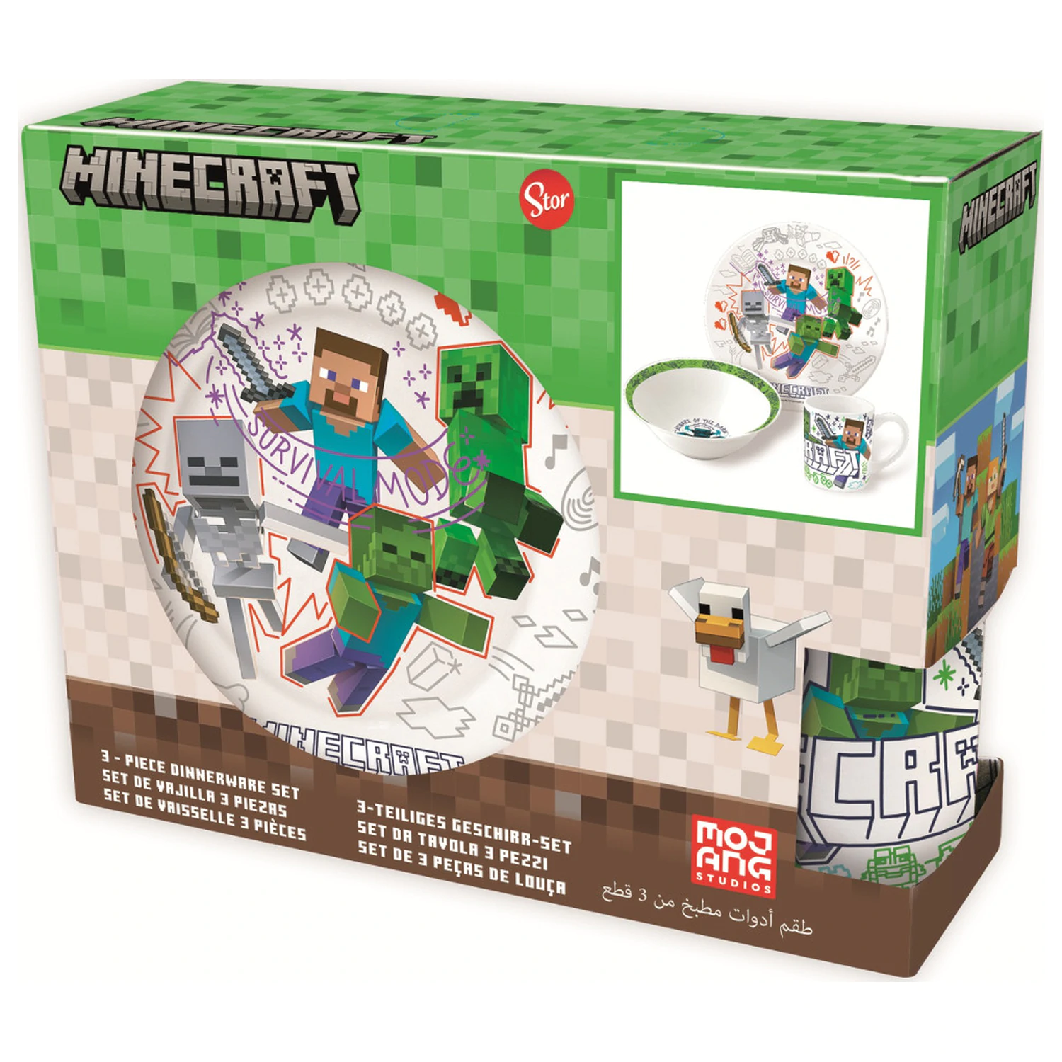 Minecraft Explore More set de vesela din portelan poza produsului