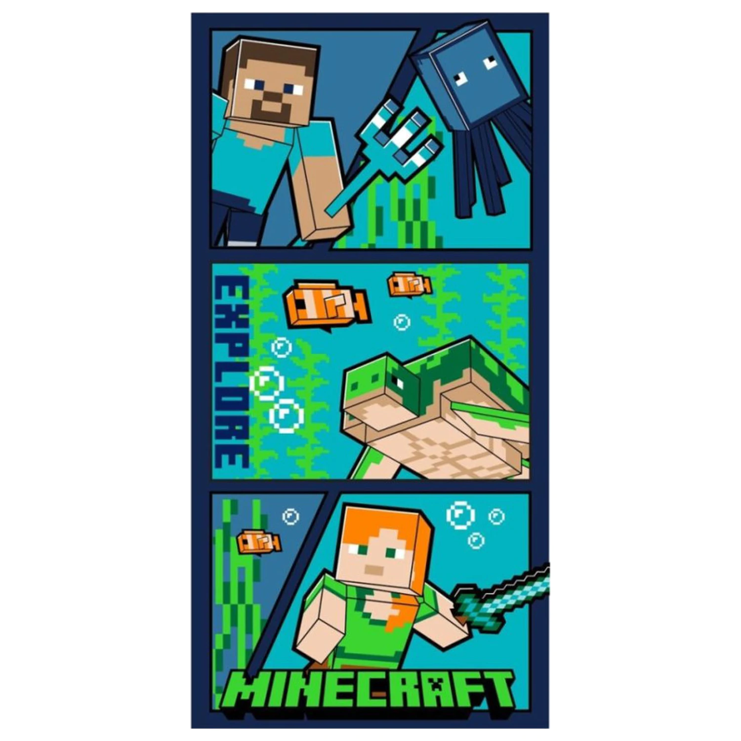 Minecraft Explore Prosop 70x140cm poza produsului