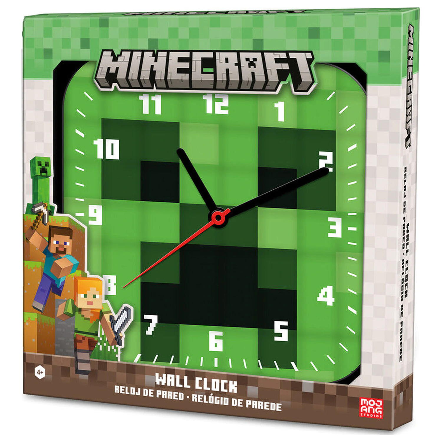 Ceas de perete Minecraft poza produsului