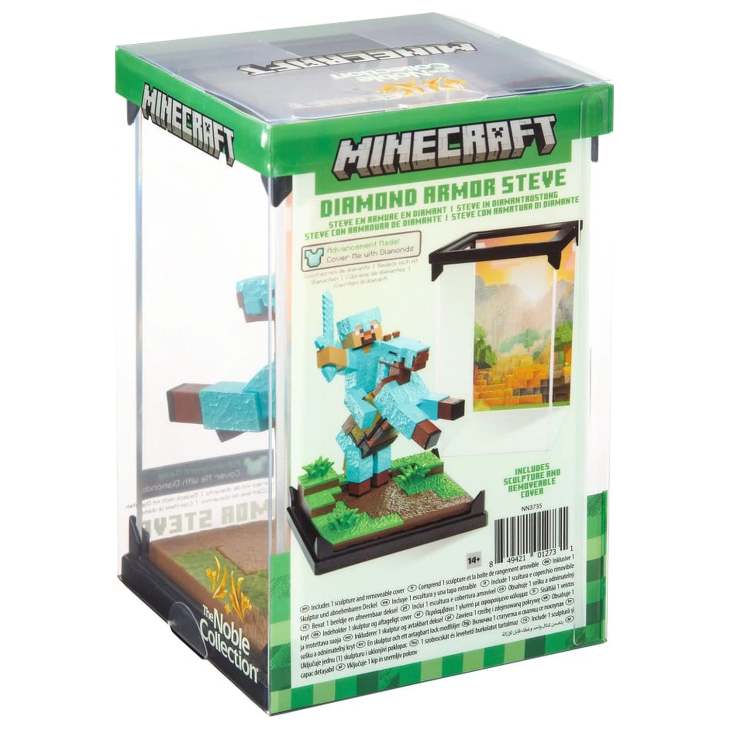 Minecraft Figura Diorama Armura de Diamant Steve si Cal 18 cm poza produsului