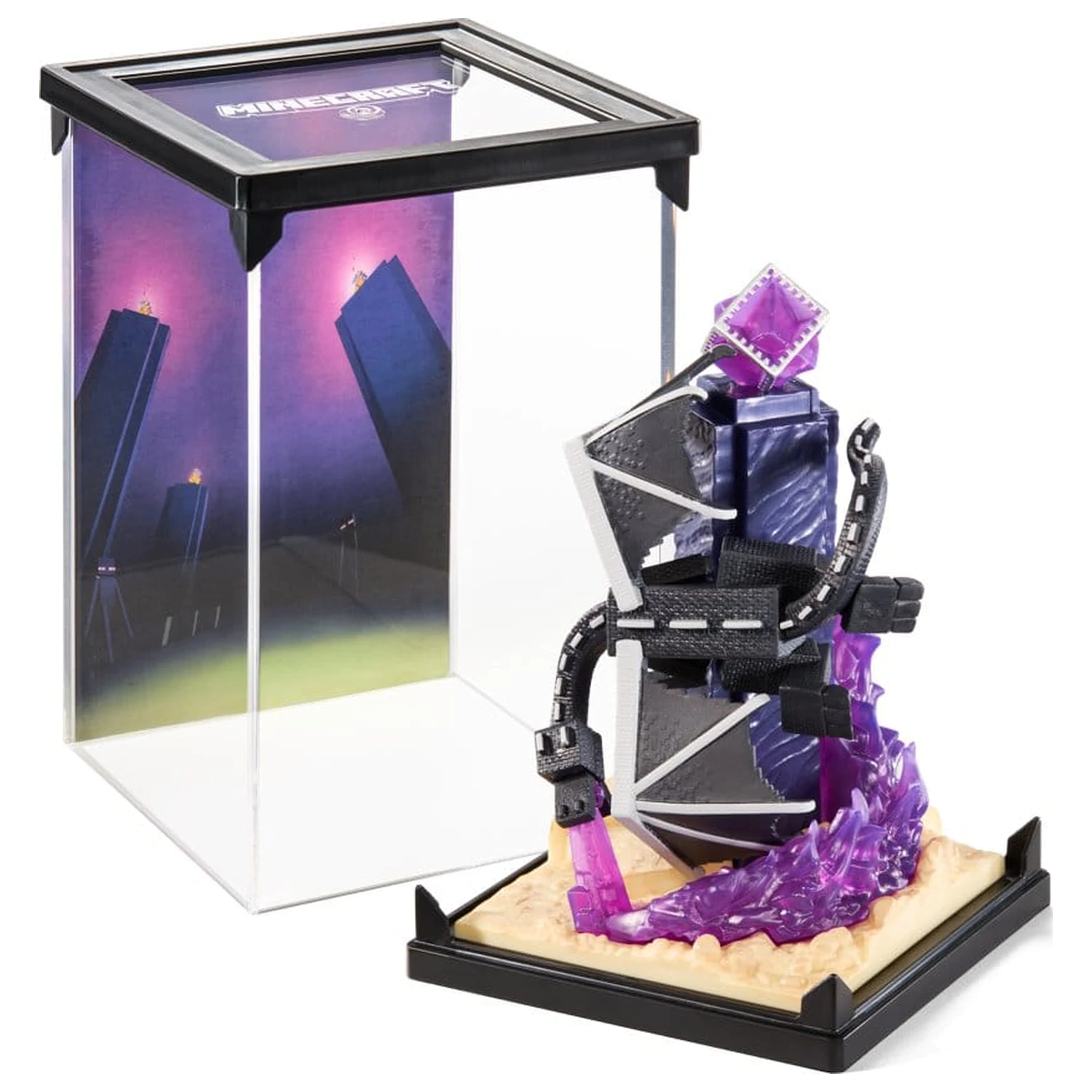 Figurina Minecraft Diorama Atacul Dragonului Ender de 18 cm poza produsului