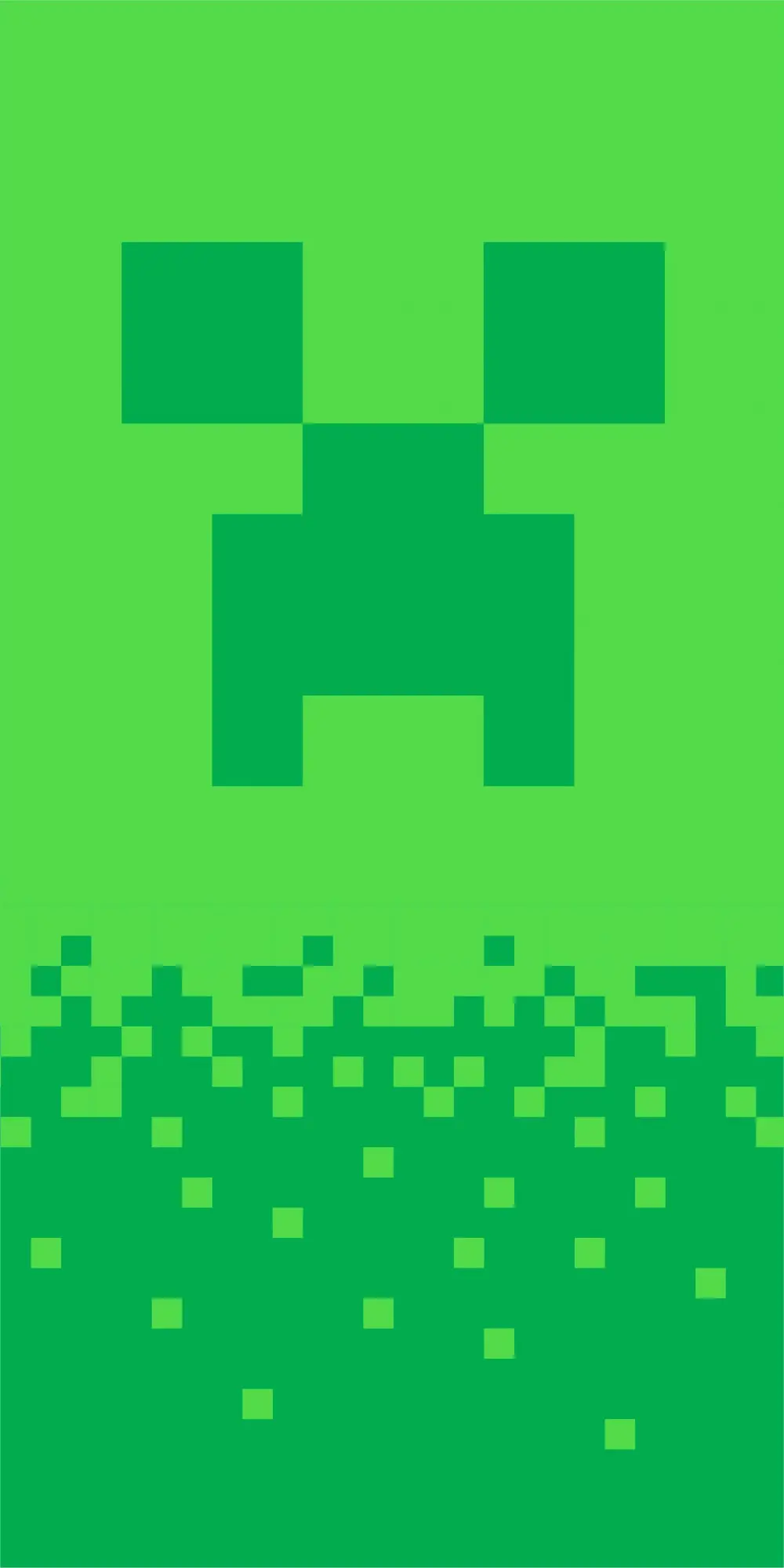 Prosop de baie Minecraft, Prosop de plaja Digital Creeper 70*140cm poza produsului