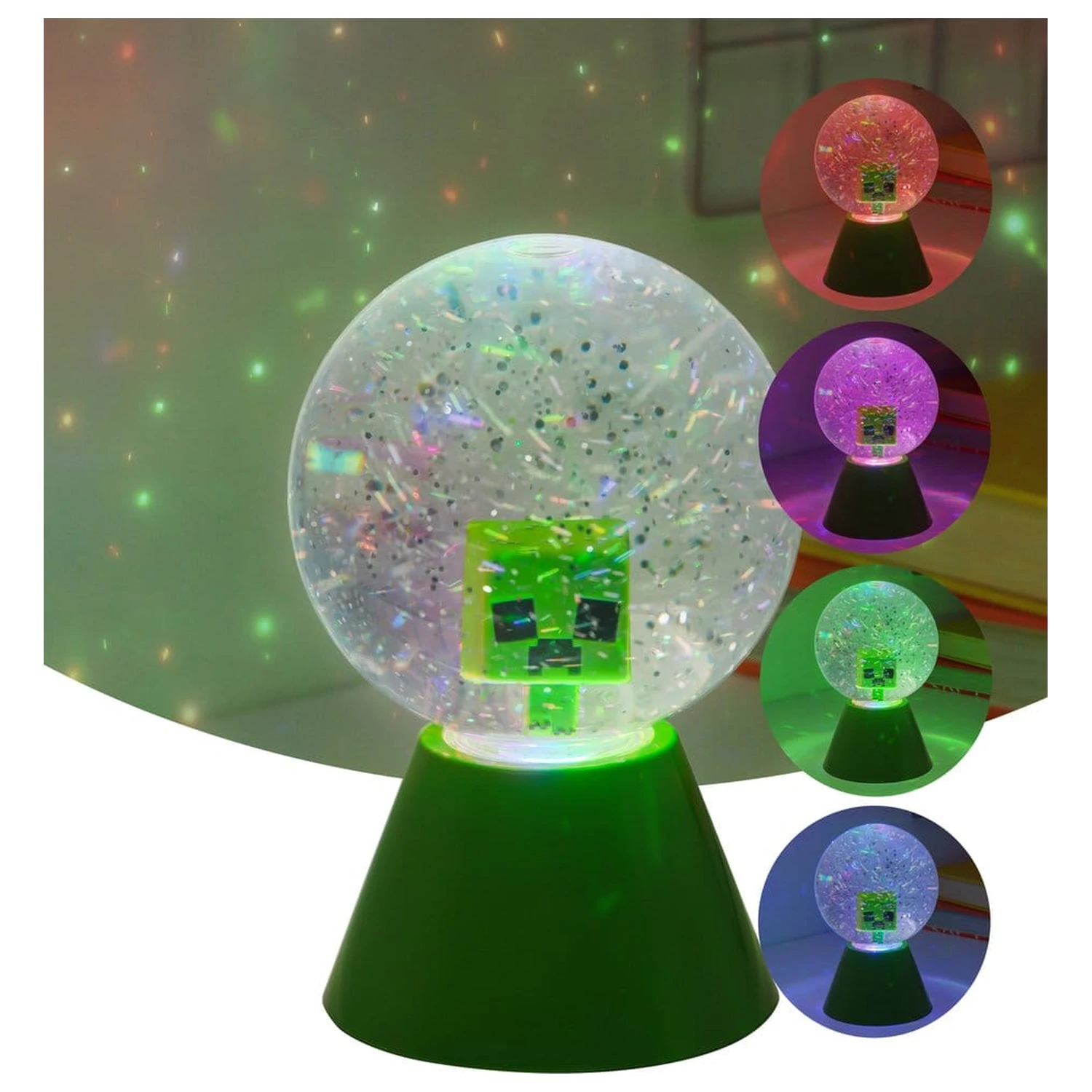 Minecraft Lampa LED cu sclipici Glitter Ball poza produsului