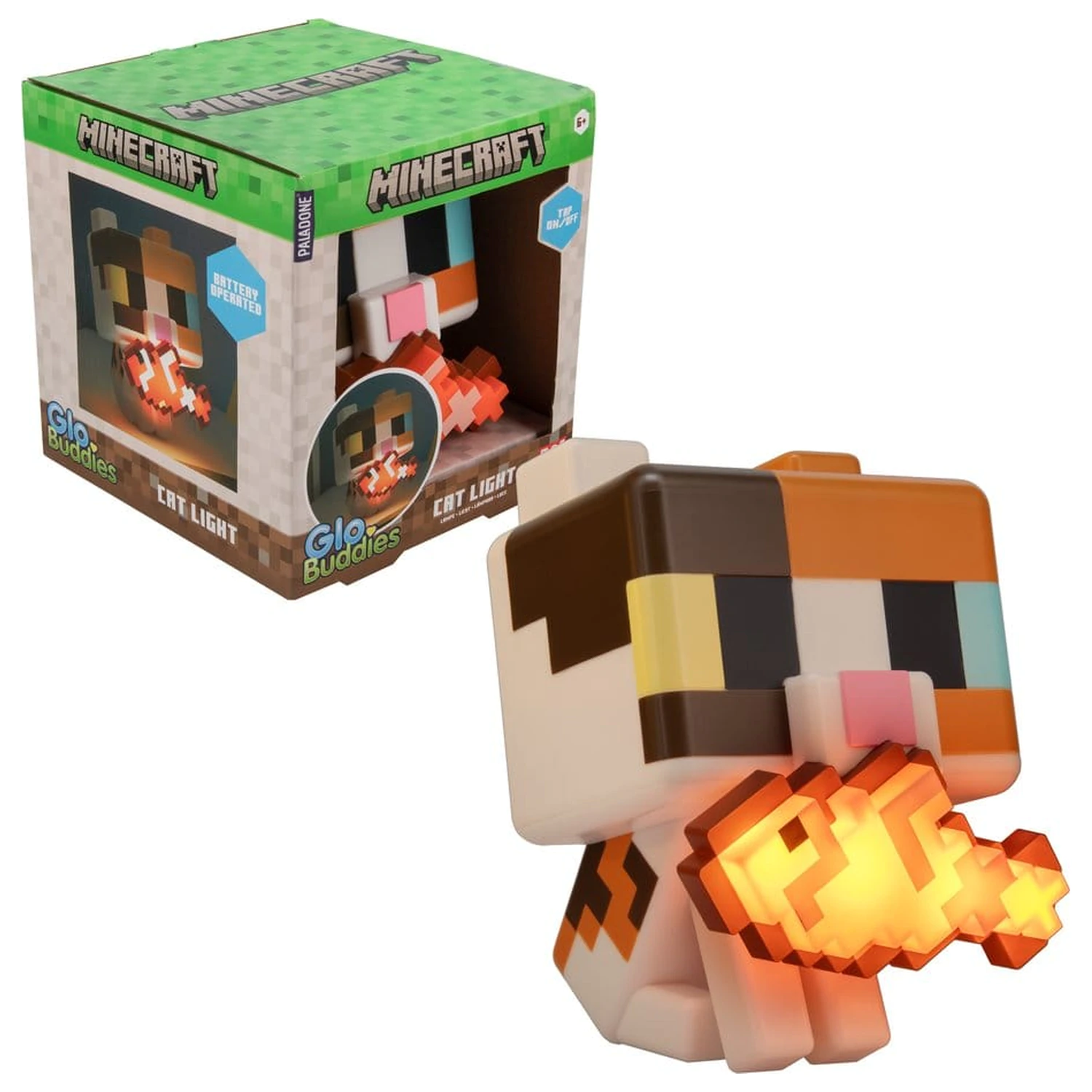 Minecraft GloBuddies Light Cat 15 cm poza produsului
