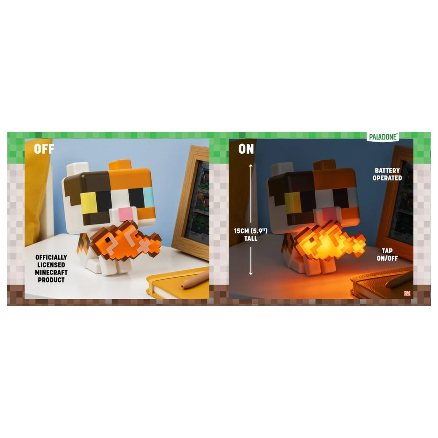 Minecraft GloBuddies Light Cat 15 cm poza produsului