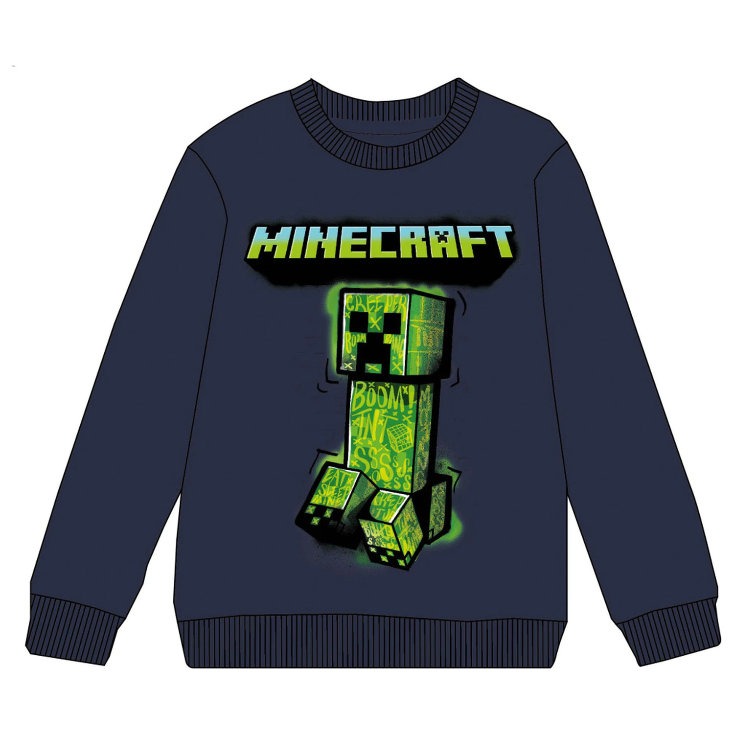 Minecraft Green Menace Hanorac pentru copii poza produsului