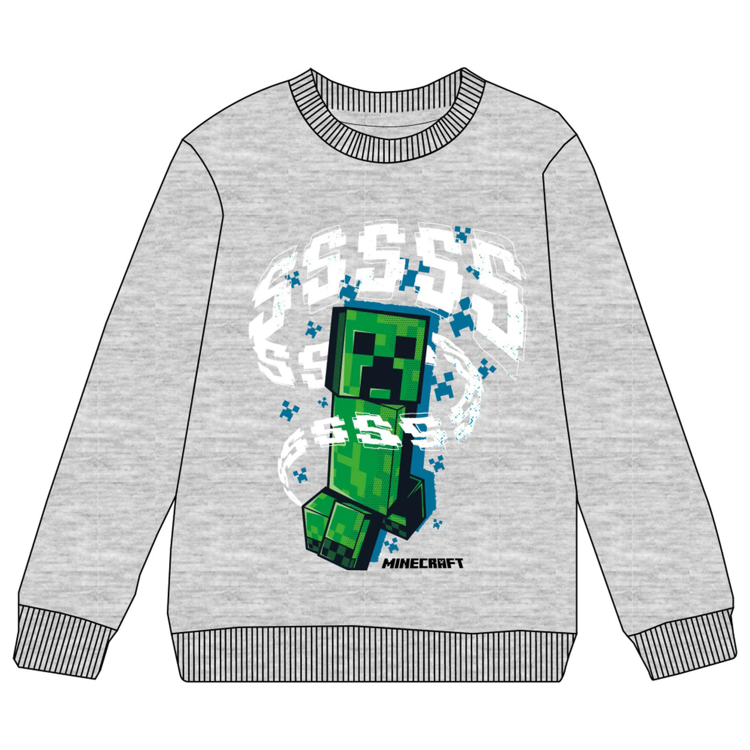 Minecraft Grey Kids Hoodie pentru copii poza produsului